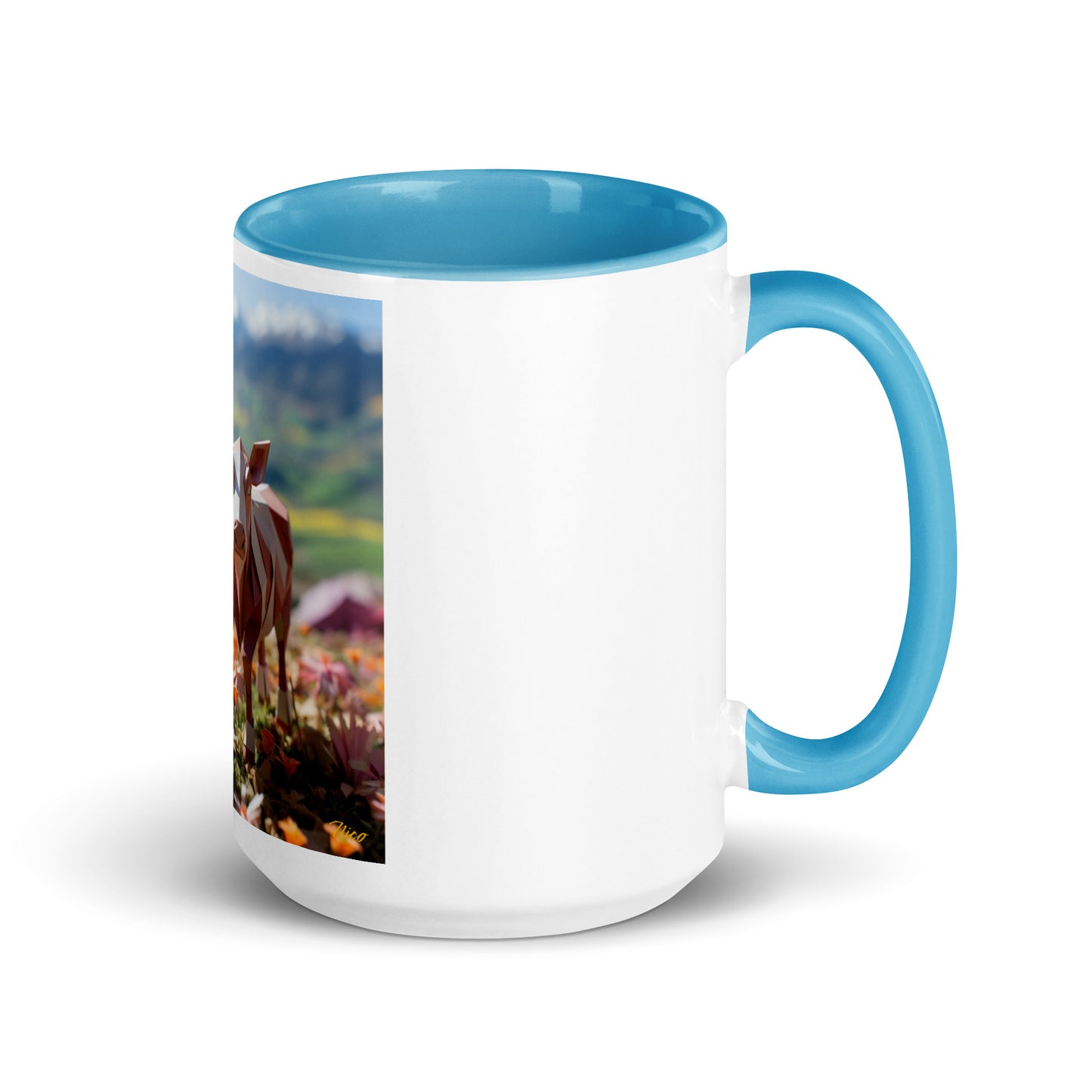 Meadow By The Farm Series Print #1 - Mug with Color Inside