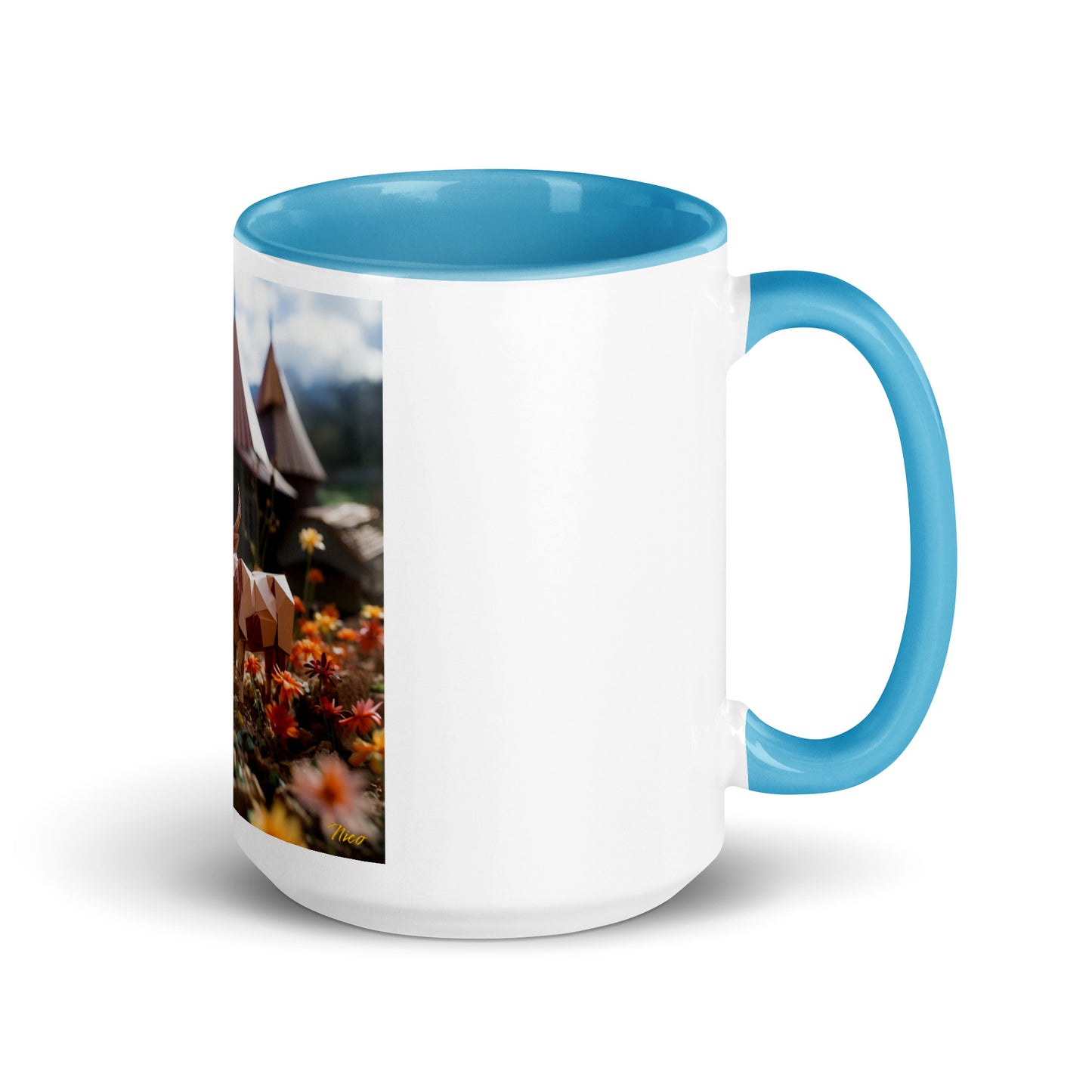 Meadow By The Farm Series Print #8 - Mug with Color Inside