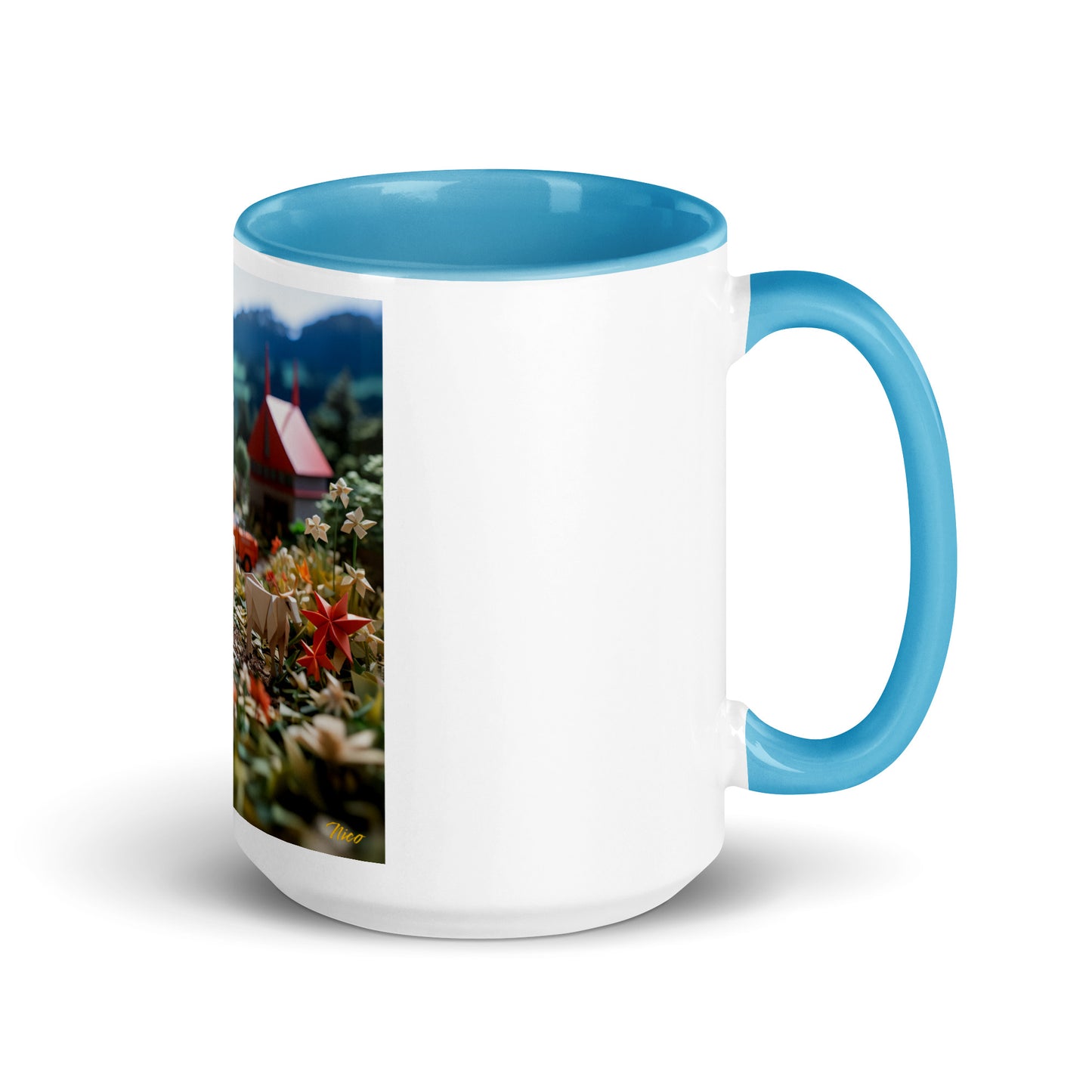 Meadow By The Farm Series Print #5 - Mug with Color Inside