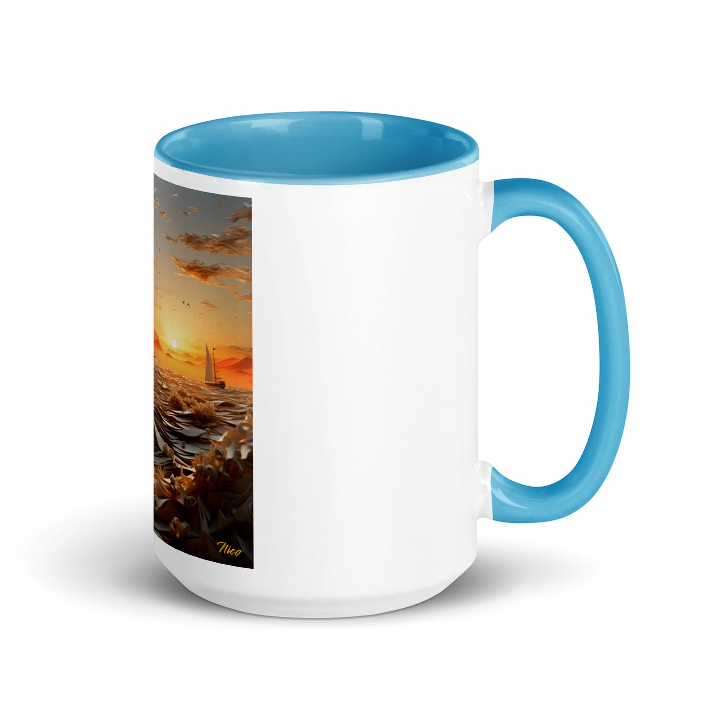 Into The Sunset Series Print #5 - Mug with Color Inside