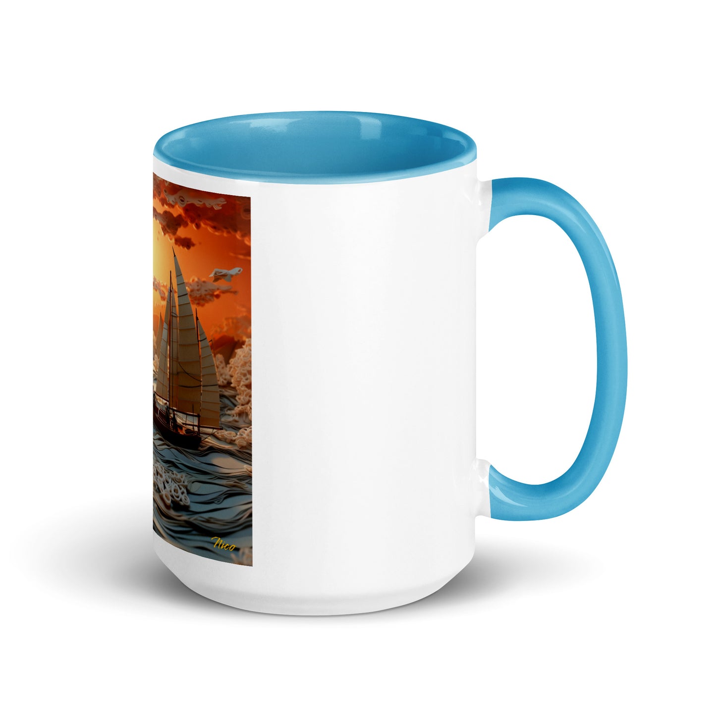 Into The Sunset Series Print #8 - Mug with Color Inside