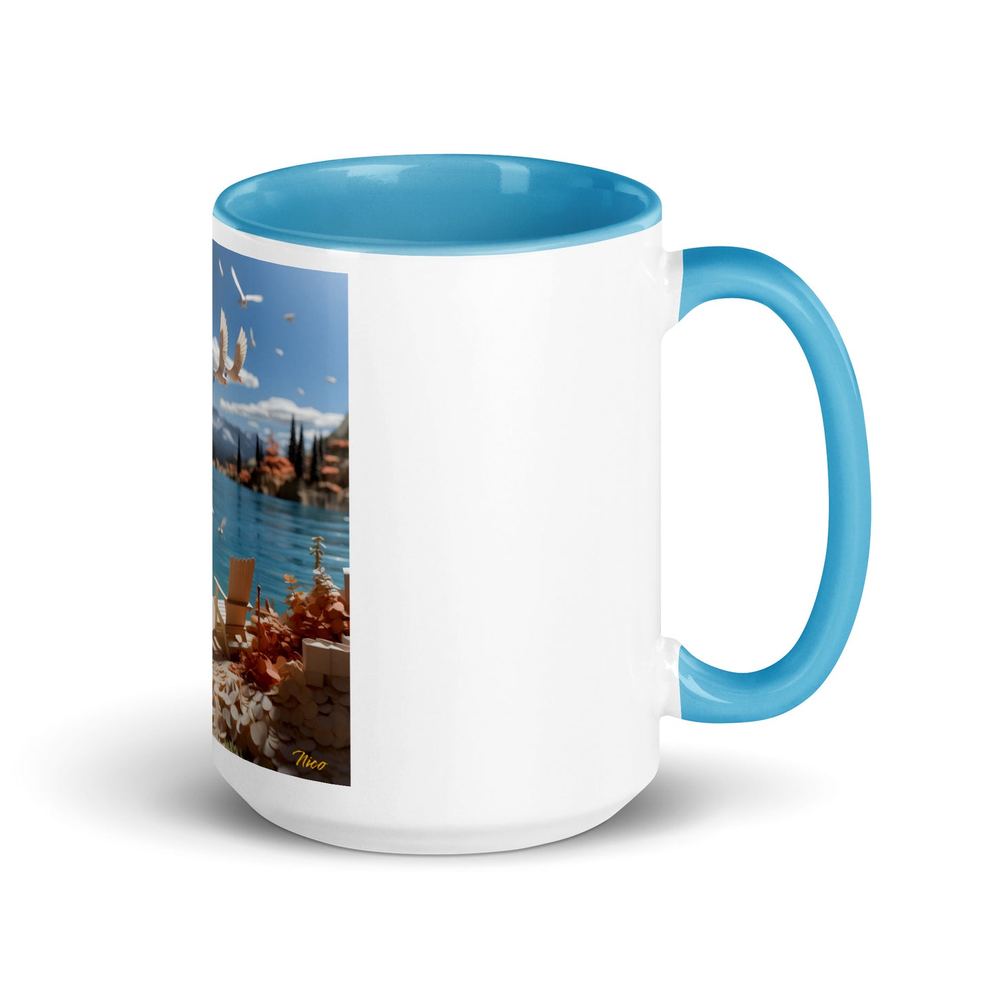 Atop The Mountain Lakeshore Series Print #10 - Mug with Color Inside