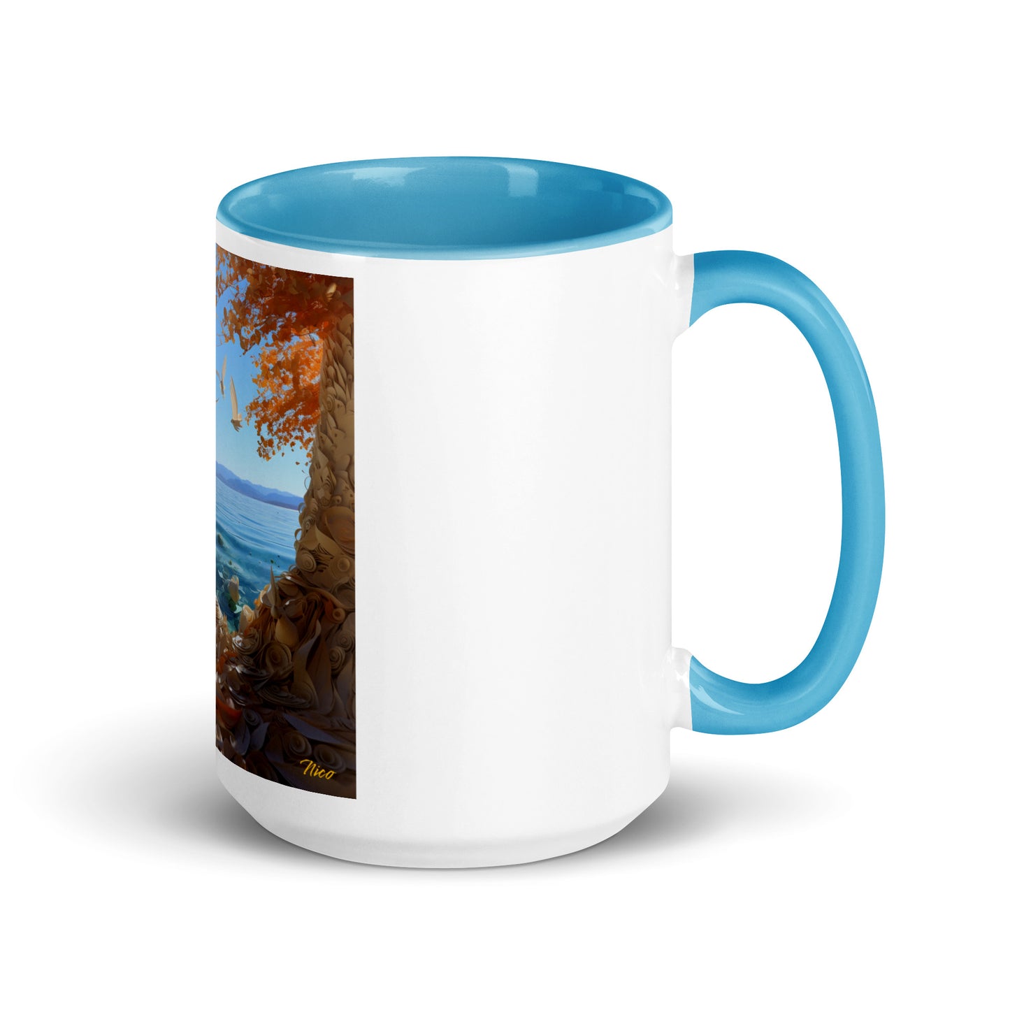 Atop The Mountain Lakeshore Series Print #9 - Mug with Color Inside