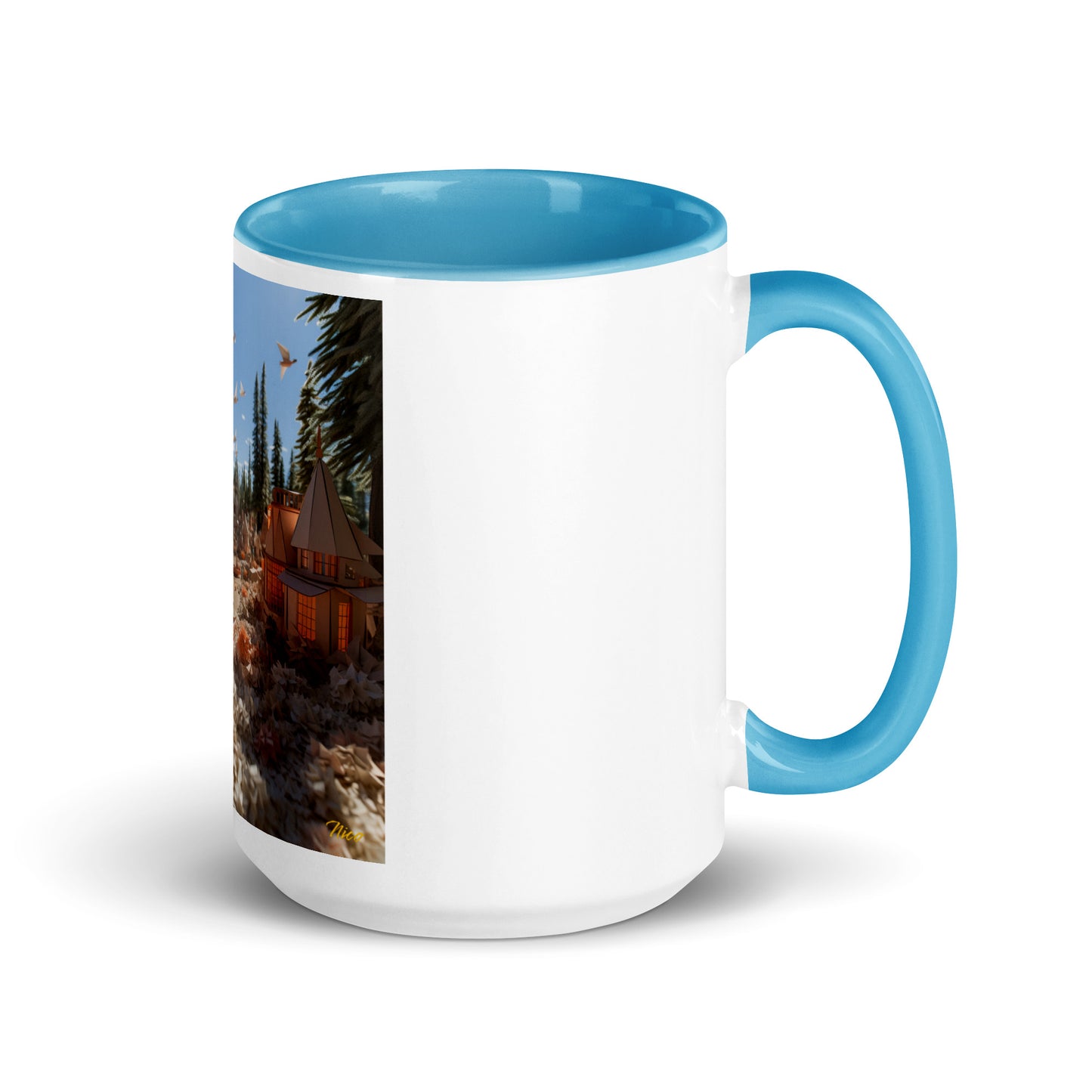 Atop The Mountain Lakeshore Series Print #6 - Mug with Color Inside