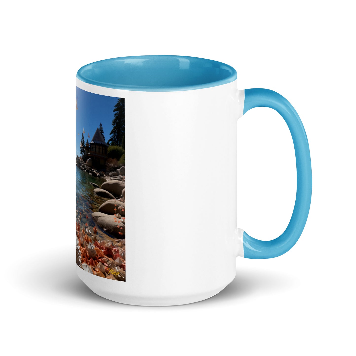 Atop The Mountain Lakeshore Series Print #3 - Mug with Color Inside