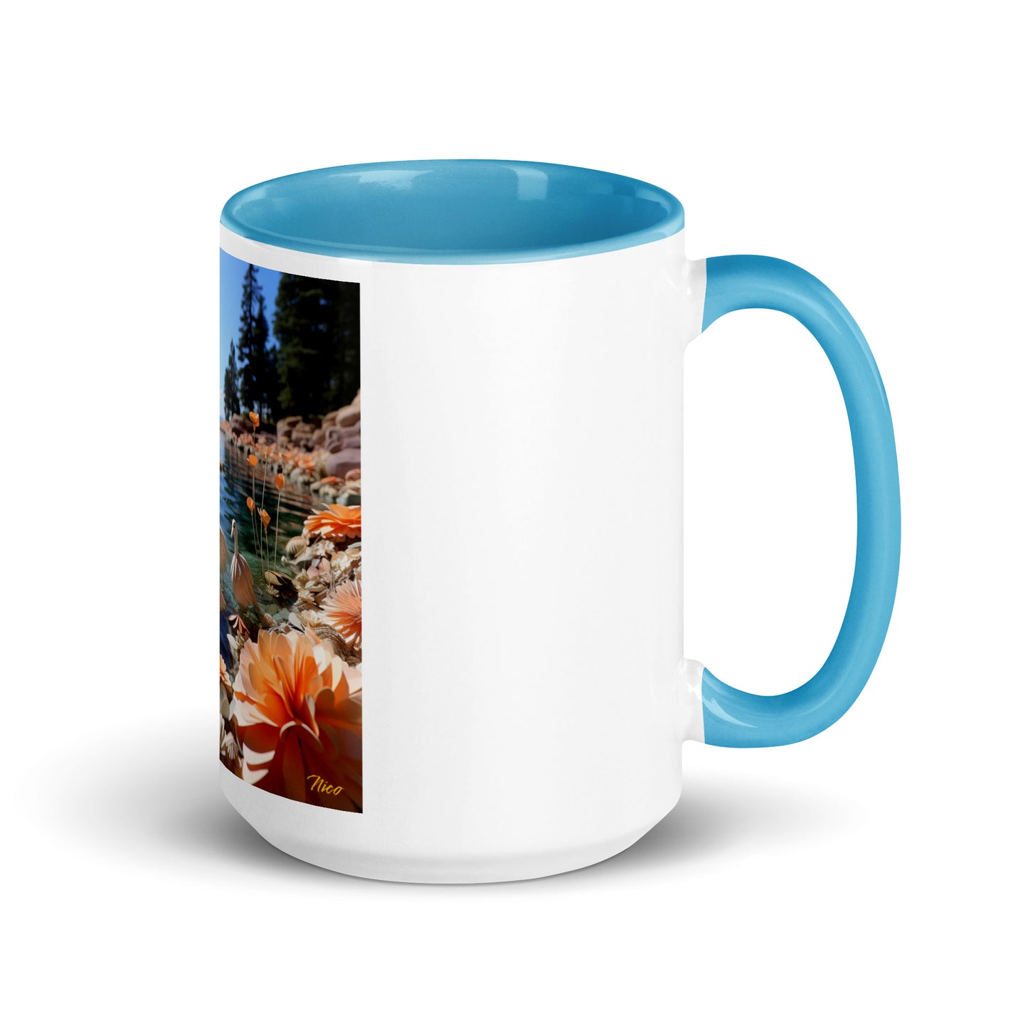 Atop The Mountain Lakeshore Series Print #4 - Mug with Color Inside