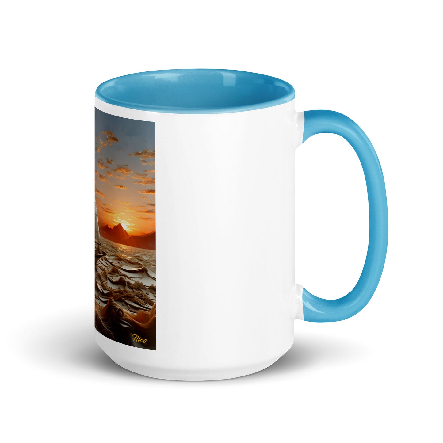 Into The Sunset Series Print #1 - Mug with Color Inside