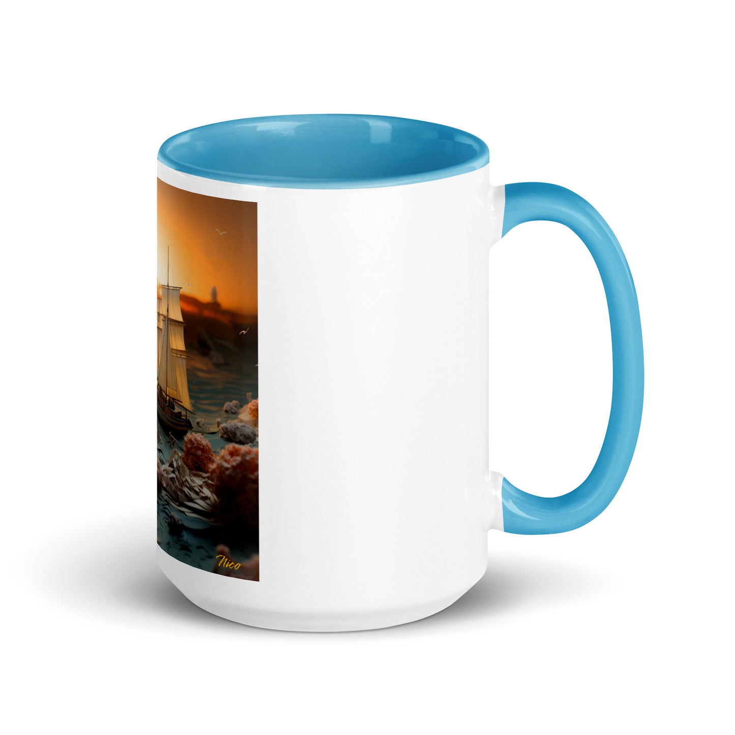 Into The Sunset Series Print #3 - Mug with Color Inside