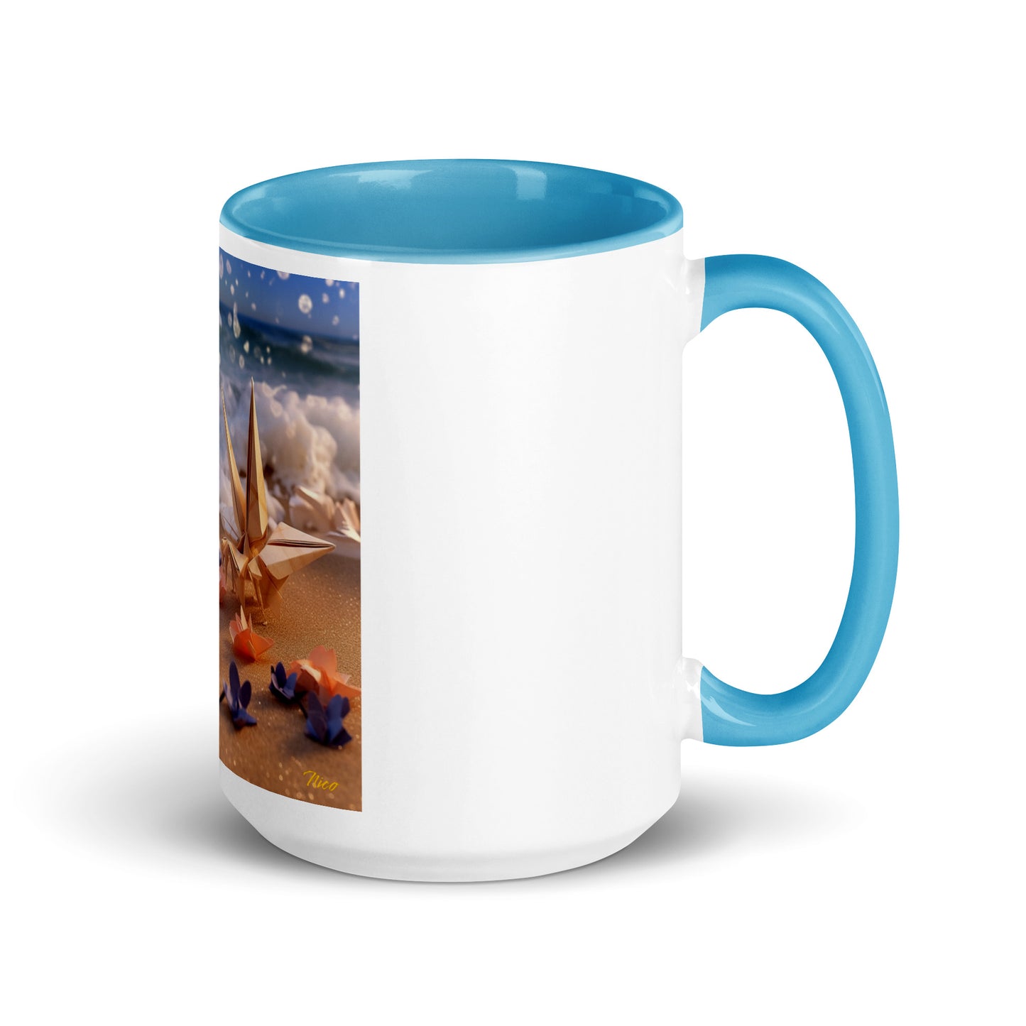 By The Seaside Series Print #10 - Mug with Color Inside