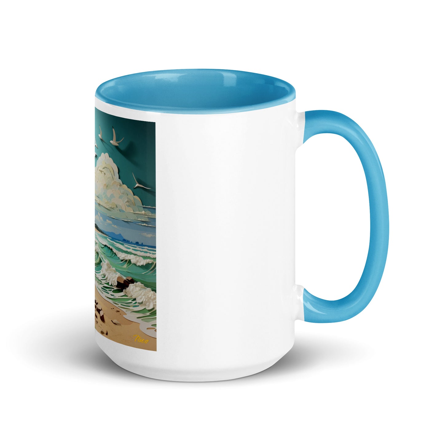 By The Seaside Series Print #2 - Mug with Color Inside