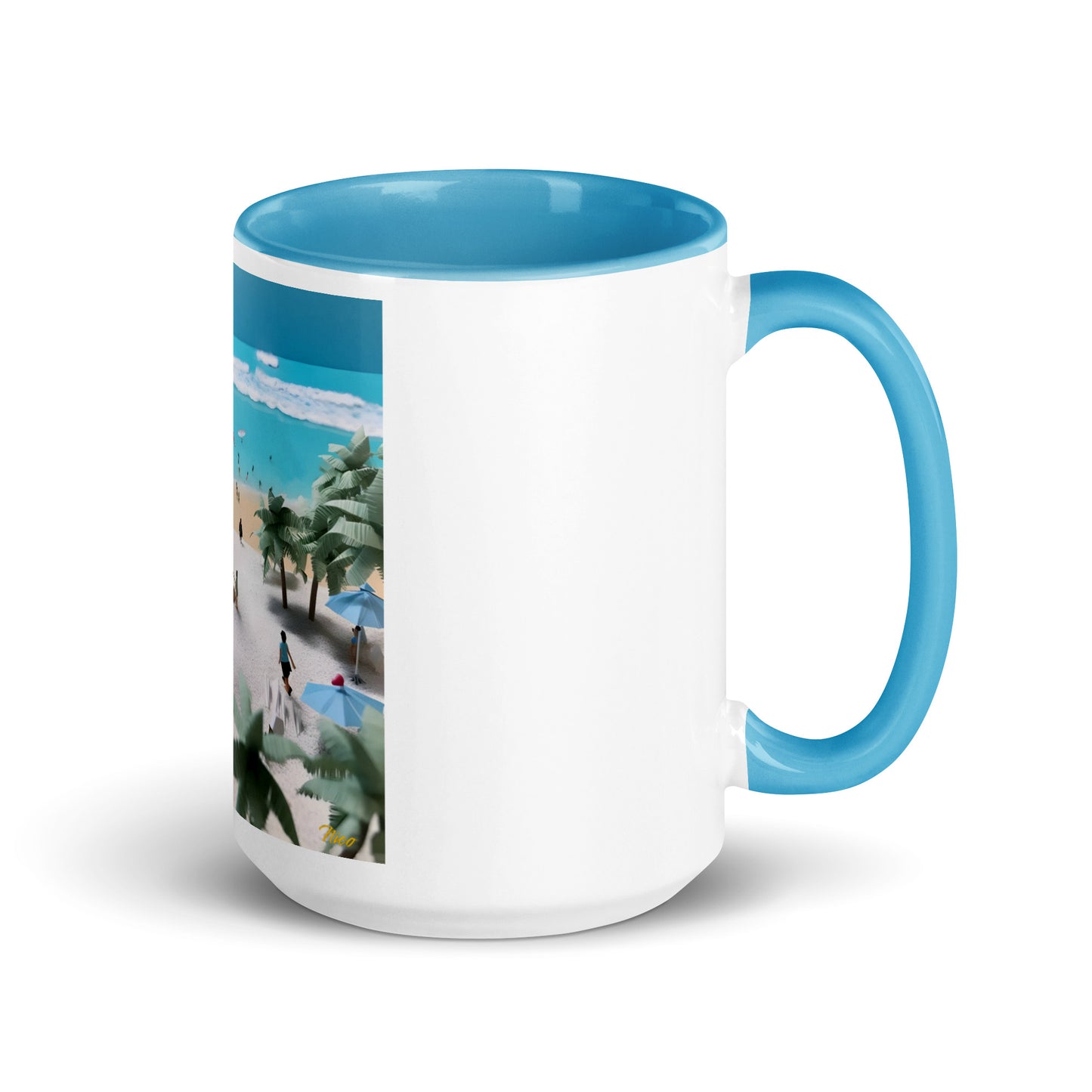 By The Seaside Series Print #5 - Mug with Color Inside