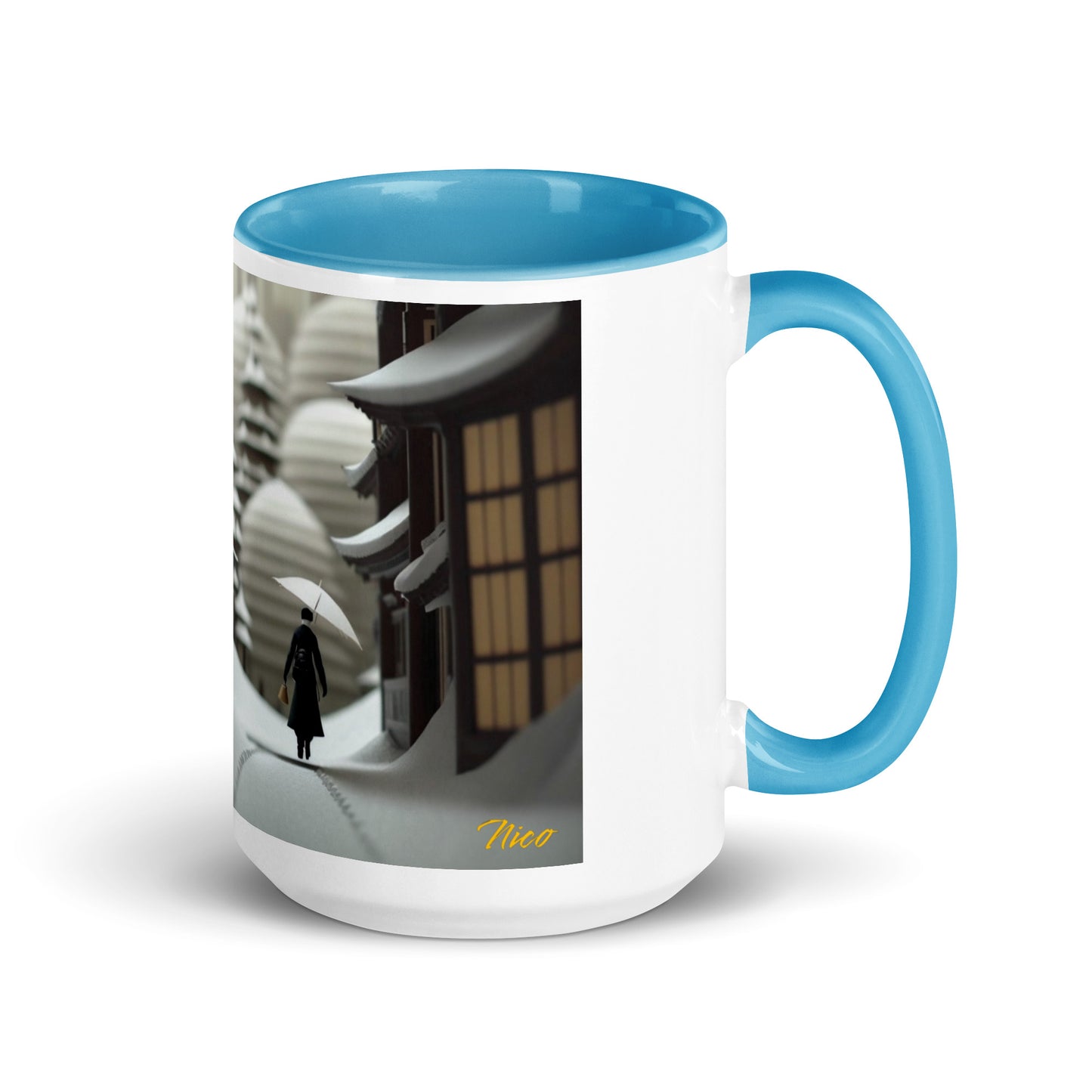 Asian Snow Series Print #4 - Mug with Color Inside