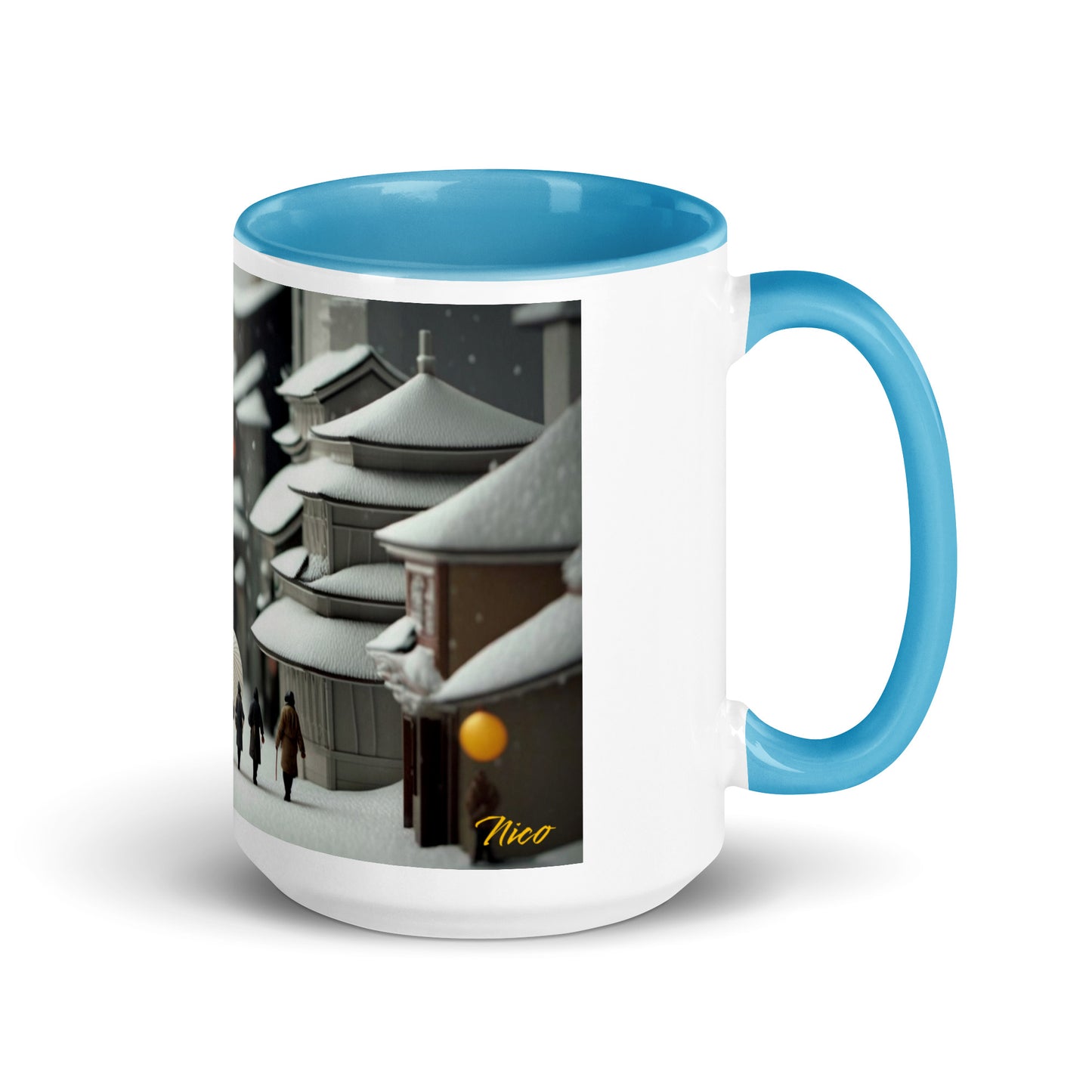 Asian Snow Series Print #3 - Mug with Color Inside