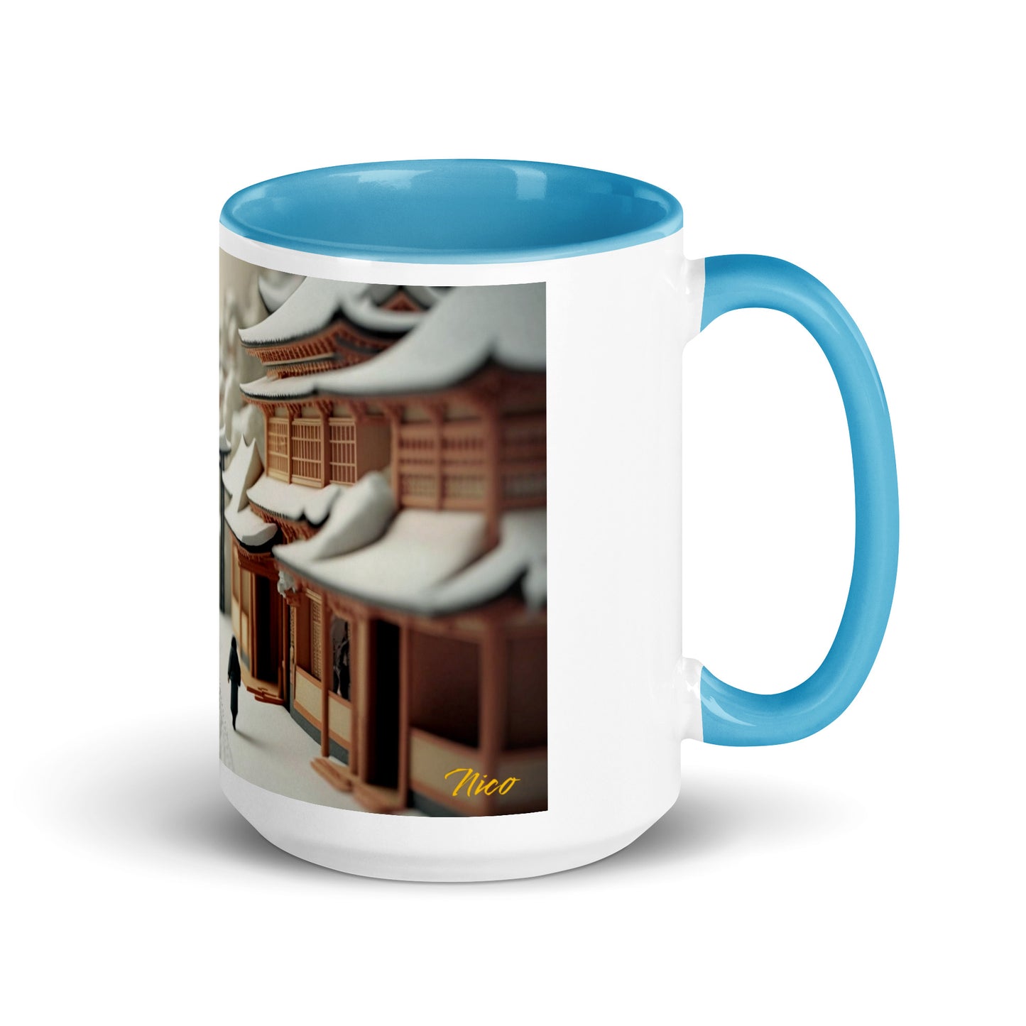 Asian Snow Series Print #2 - Mug with Color Inside