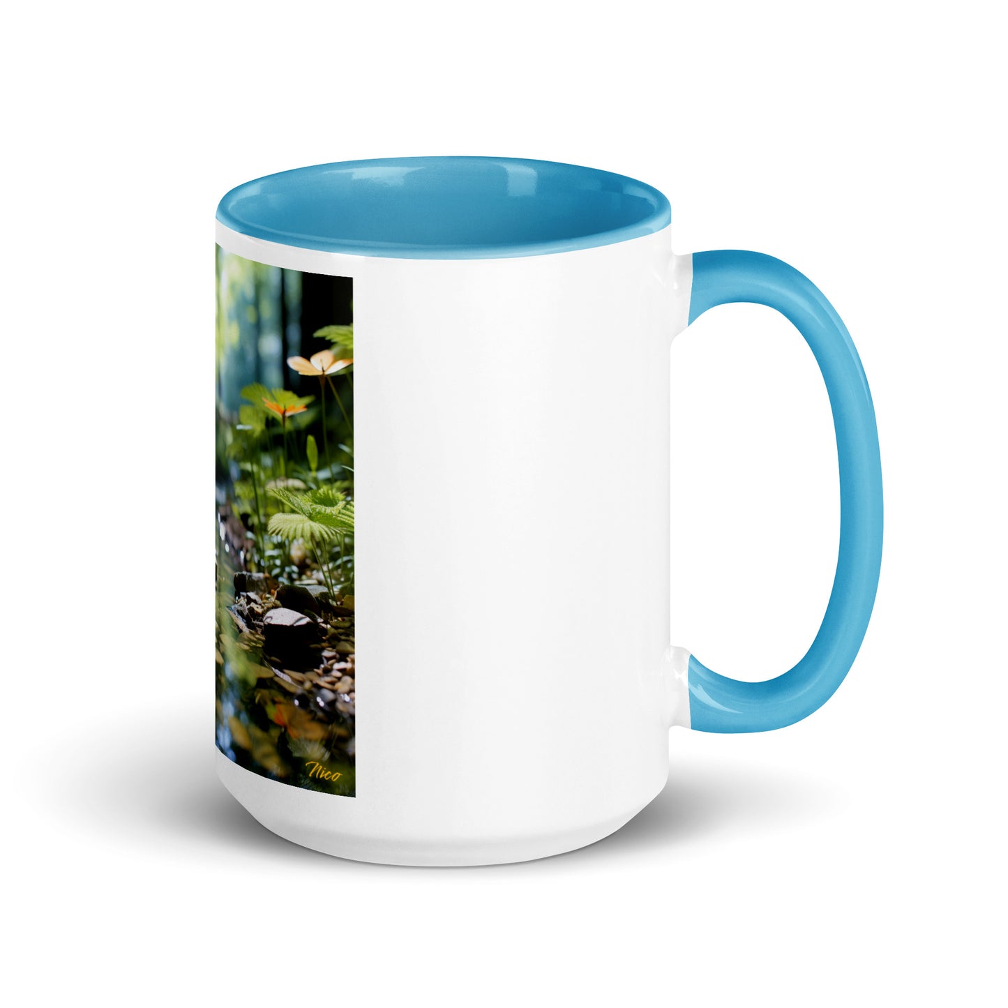 Relaxing By The Brook Series Print #9 - Mug with Color Inside