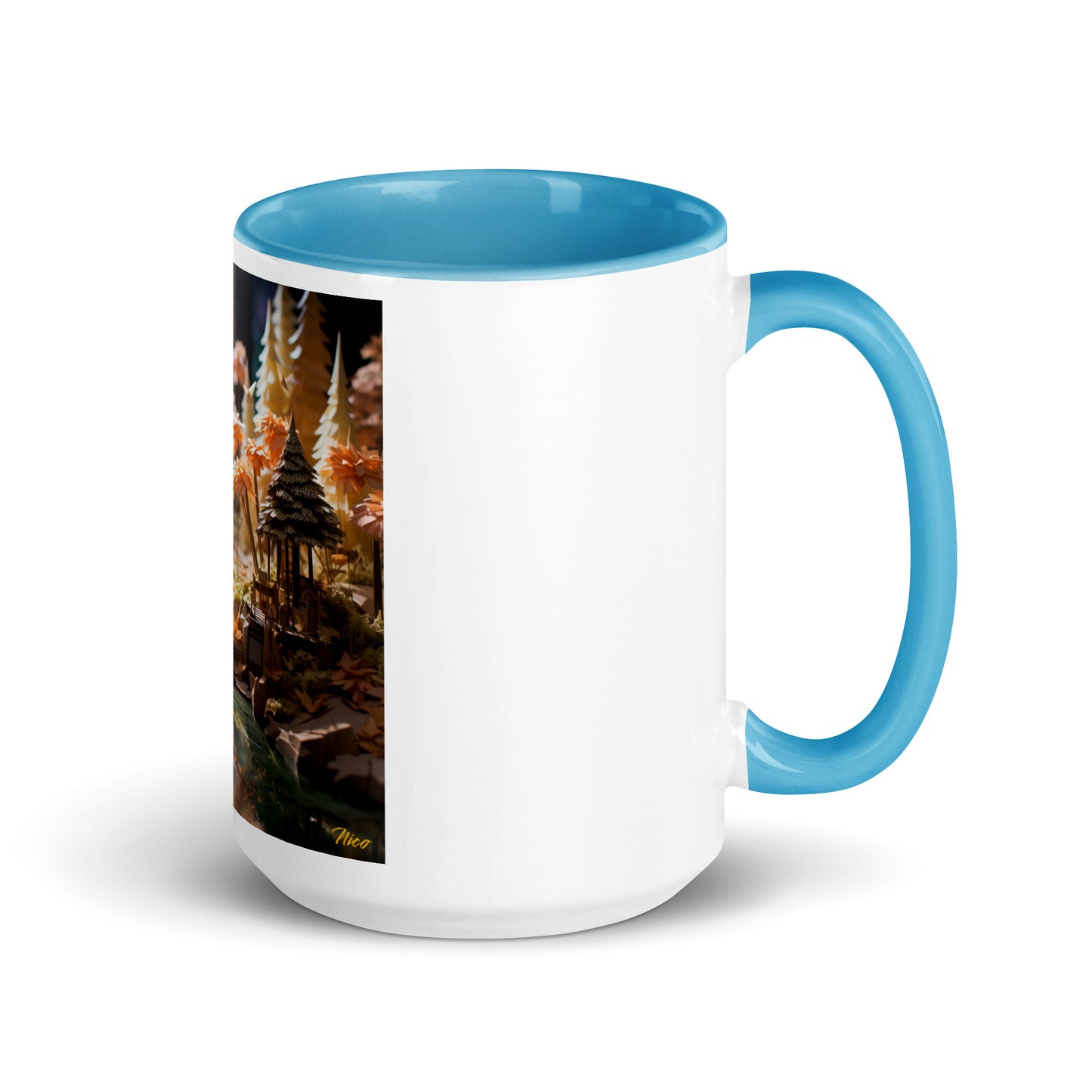 Relaxing By The Brook Series Print #3 - Mug with Color Inside