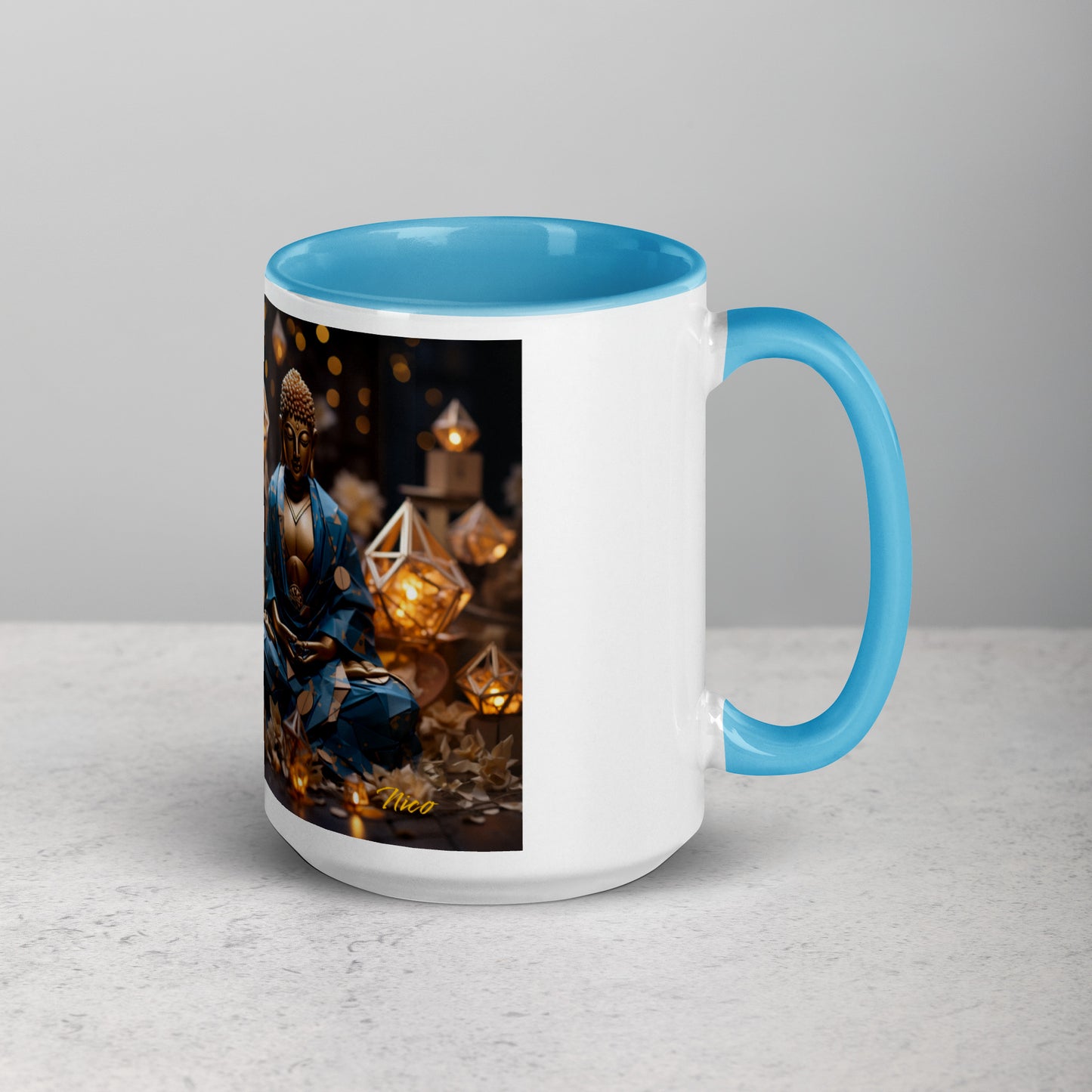 Ascending Buddha Series Print #3 - Mug with Color Inside