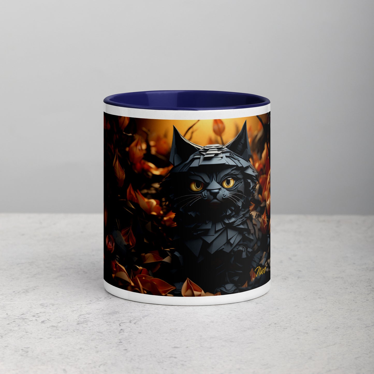 Halloween 2024 Series Print #2 "The Kitty of Evil!"- Mug with Color Inside