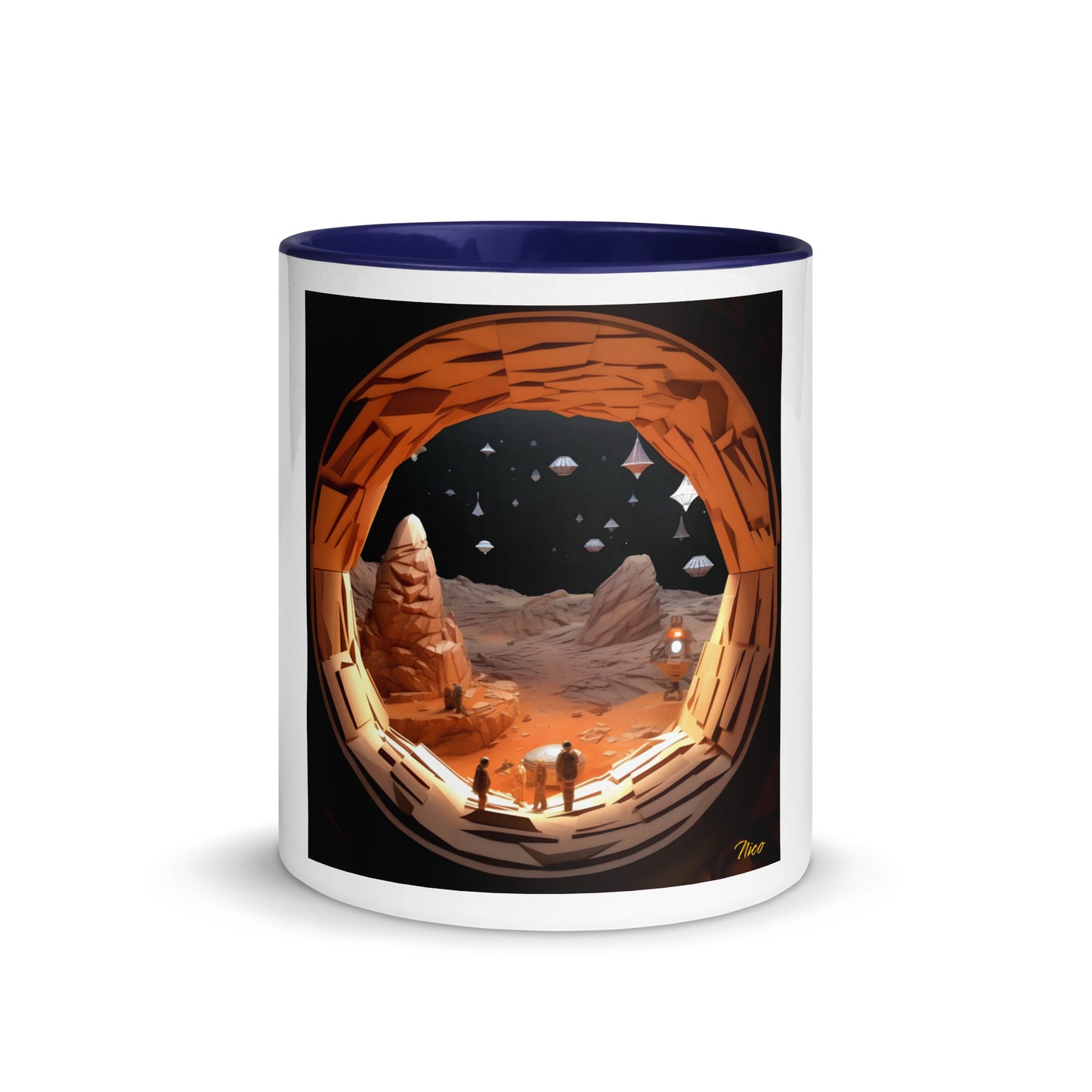 Elon's Dream Series Print #4 Mug with Color Inside