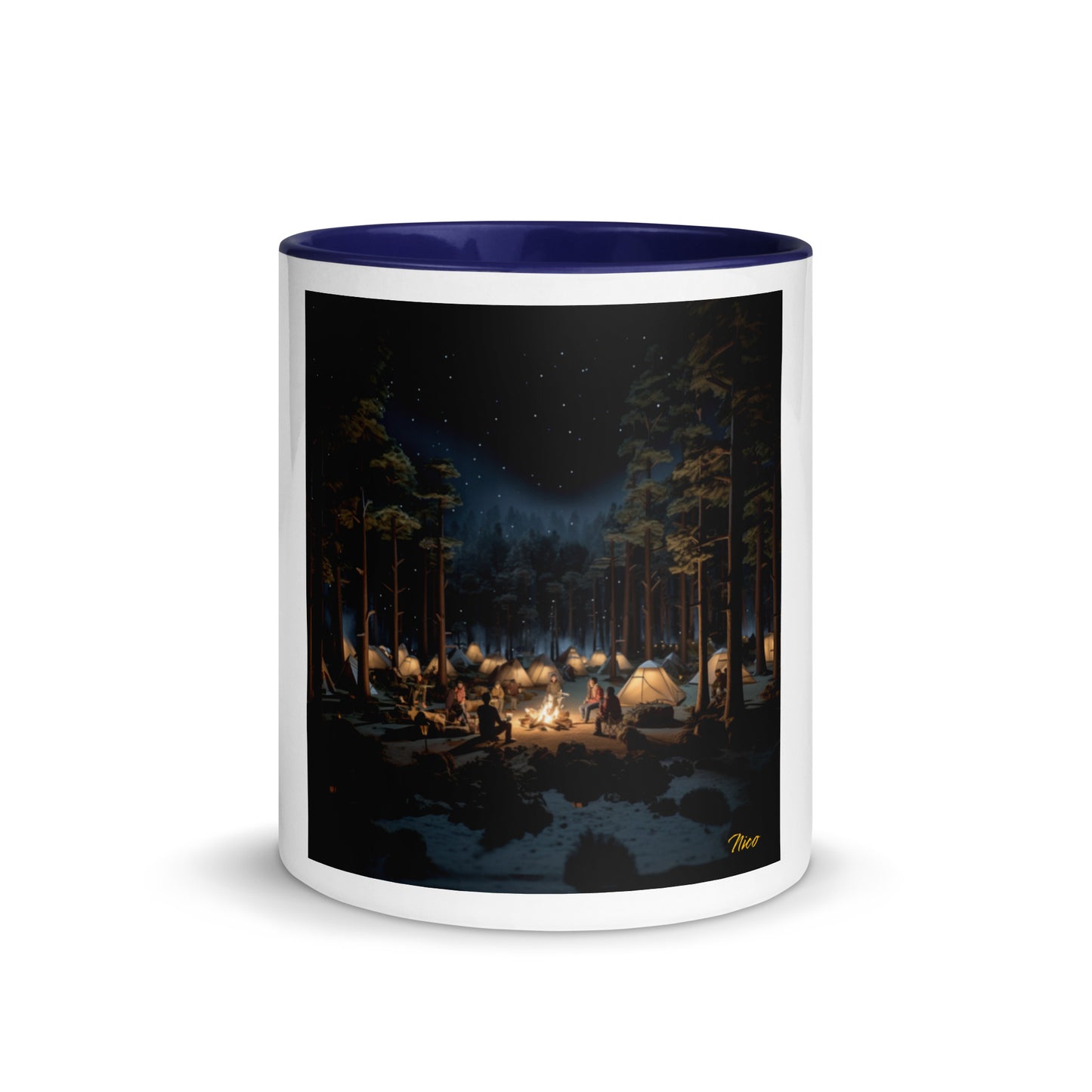 Under The Starry Skies Series Print #5 Mug with Color Inside