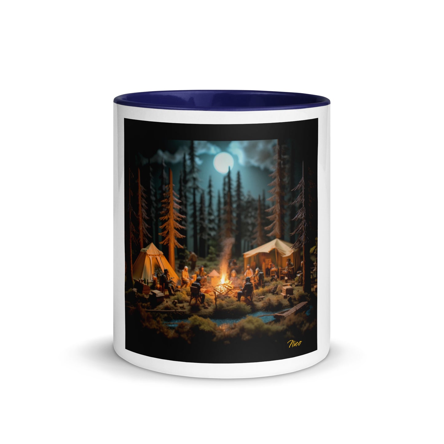 Under The Starry Skies Series Print #8 Mug with Color Inside