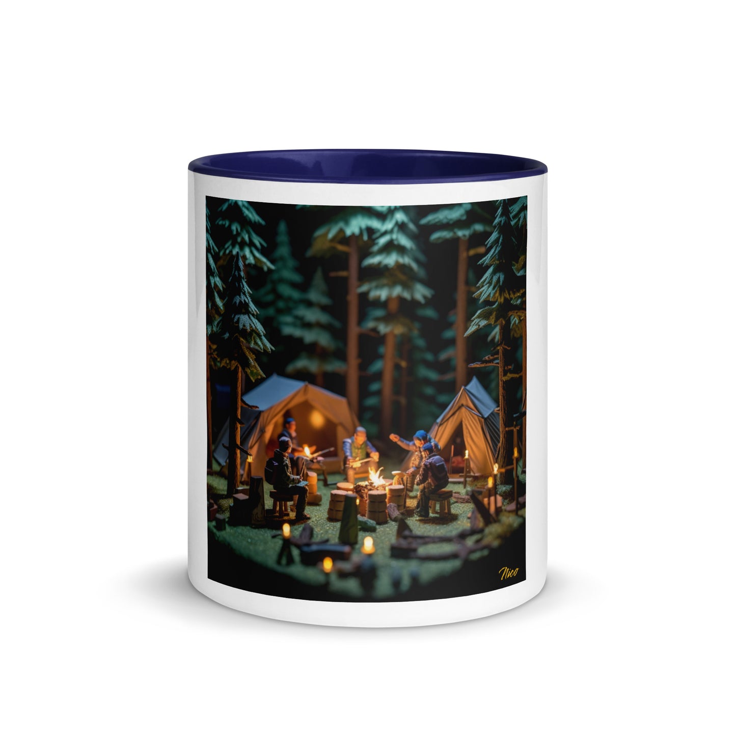 Under The Starry Skies Series Print #10 Mug with Color Inside