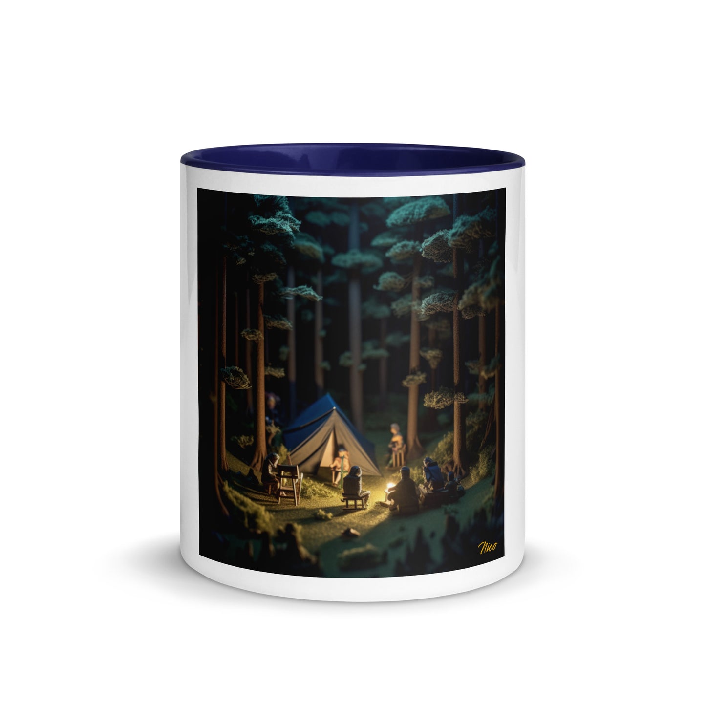 Under The Starry Skies Series Print #6 Mug with Color Inside