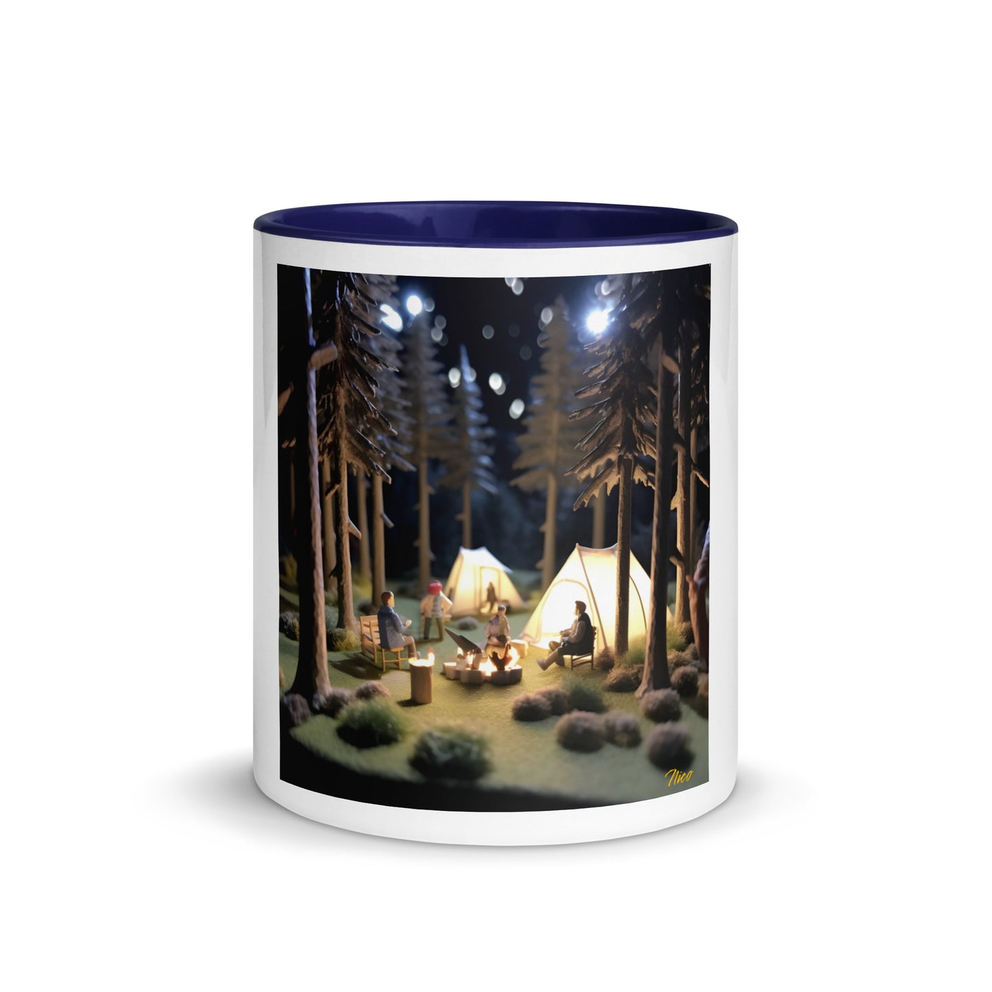 Under The Starry Skies Series Print #7 Mug with Color Inside