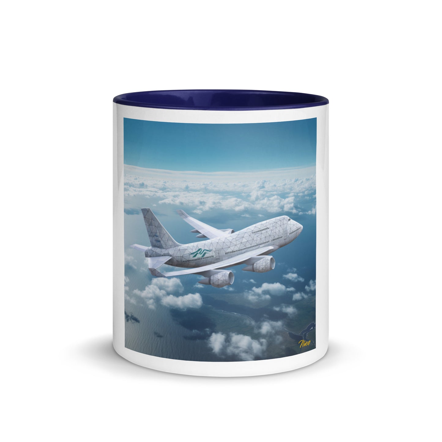 Frequent Flyer Miles Series Print #3 Mug with Color Inside