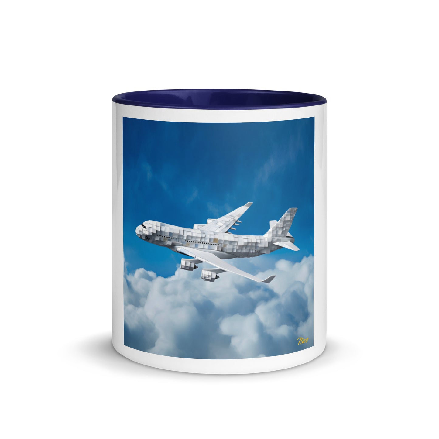 Frequent Flyer Miles Series Print #5 Mug with Color Inside