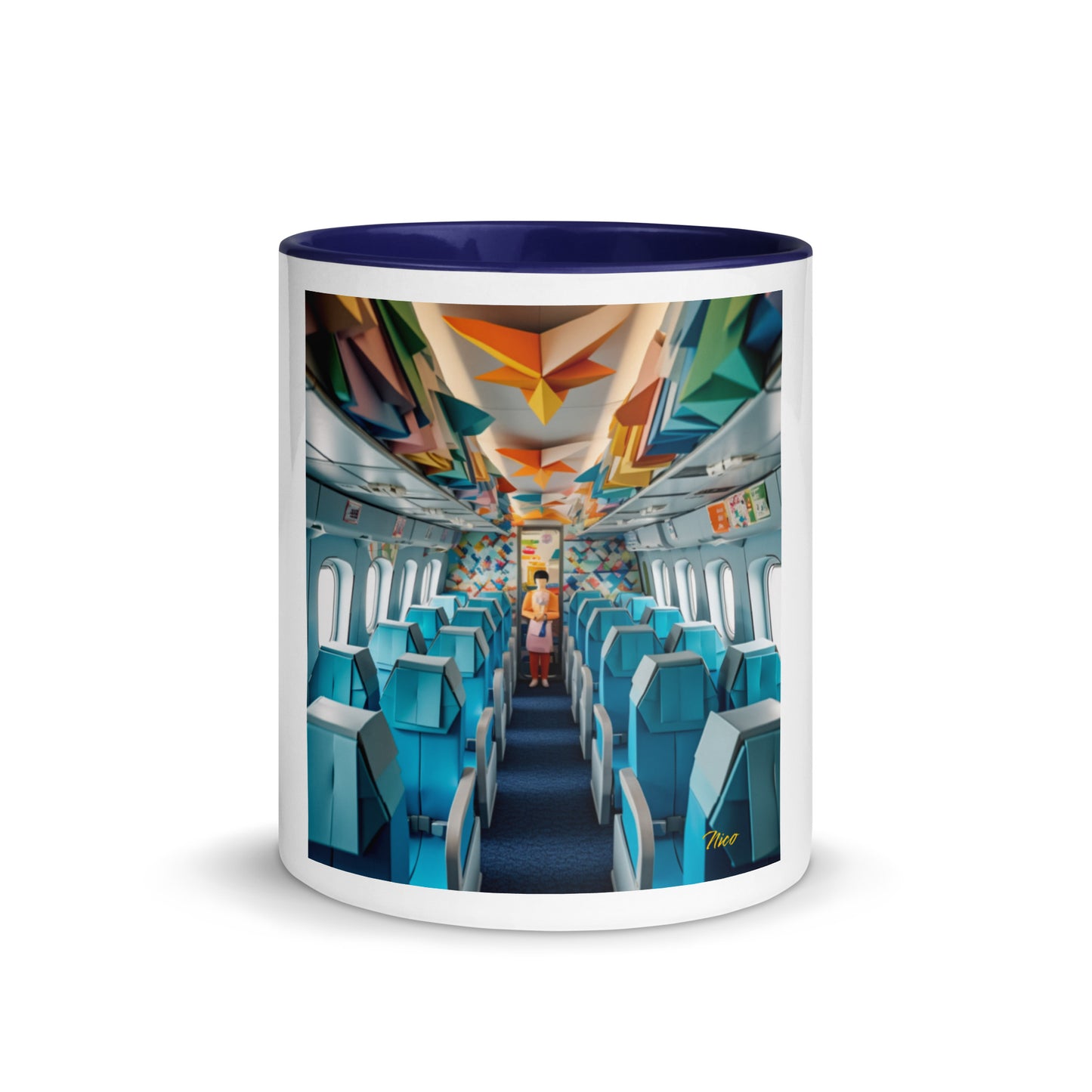 Frequent Flyer Miles Series Print #6 Mug with Color Inside