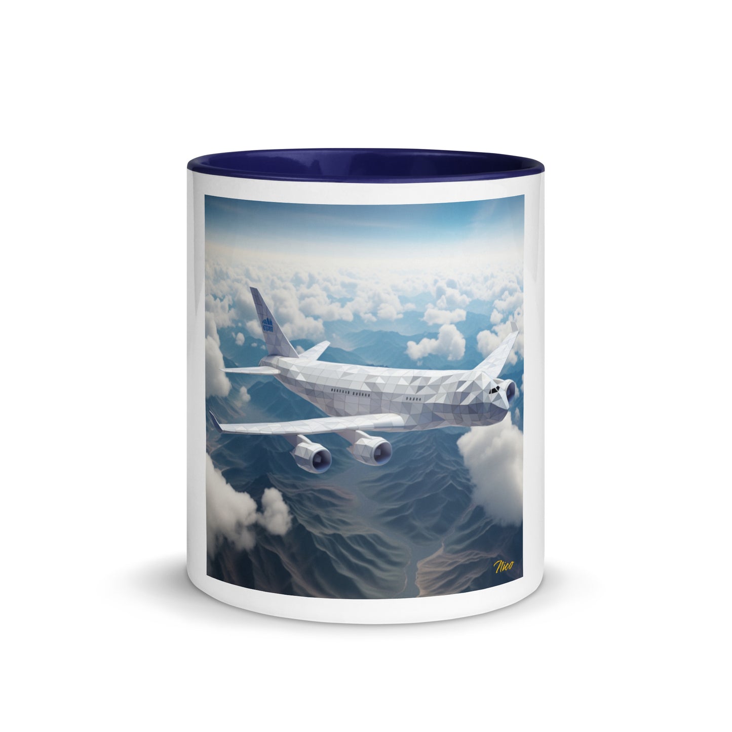 Frequent Flyer Miles Series Print #7 Mug with Color Inside