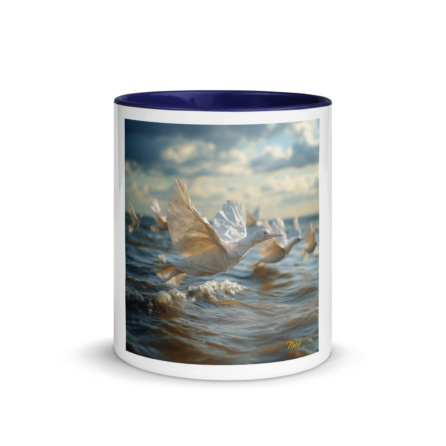 By The Seaside Series Print #8 - Mug with Color Inside