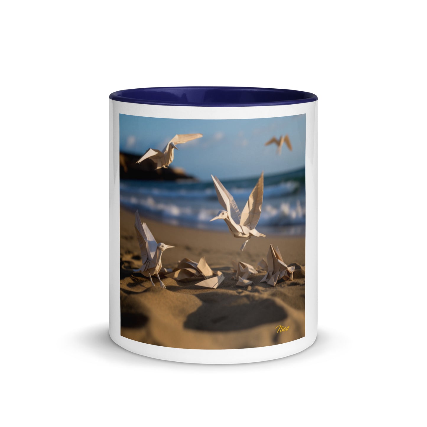 By The Seaside Series Print #7 - Mug with Color Inside