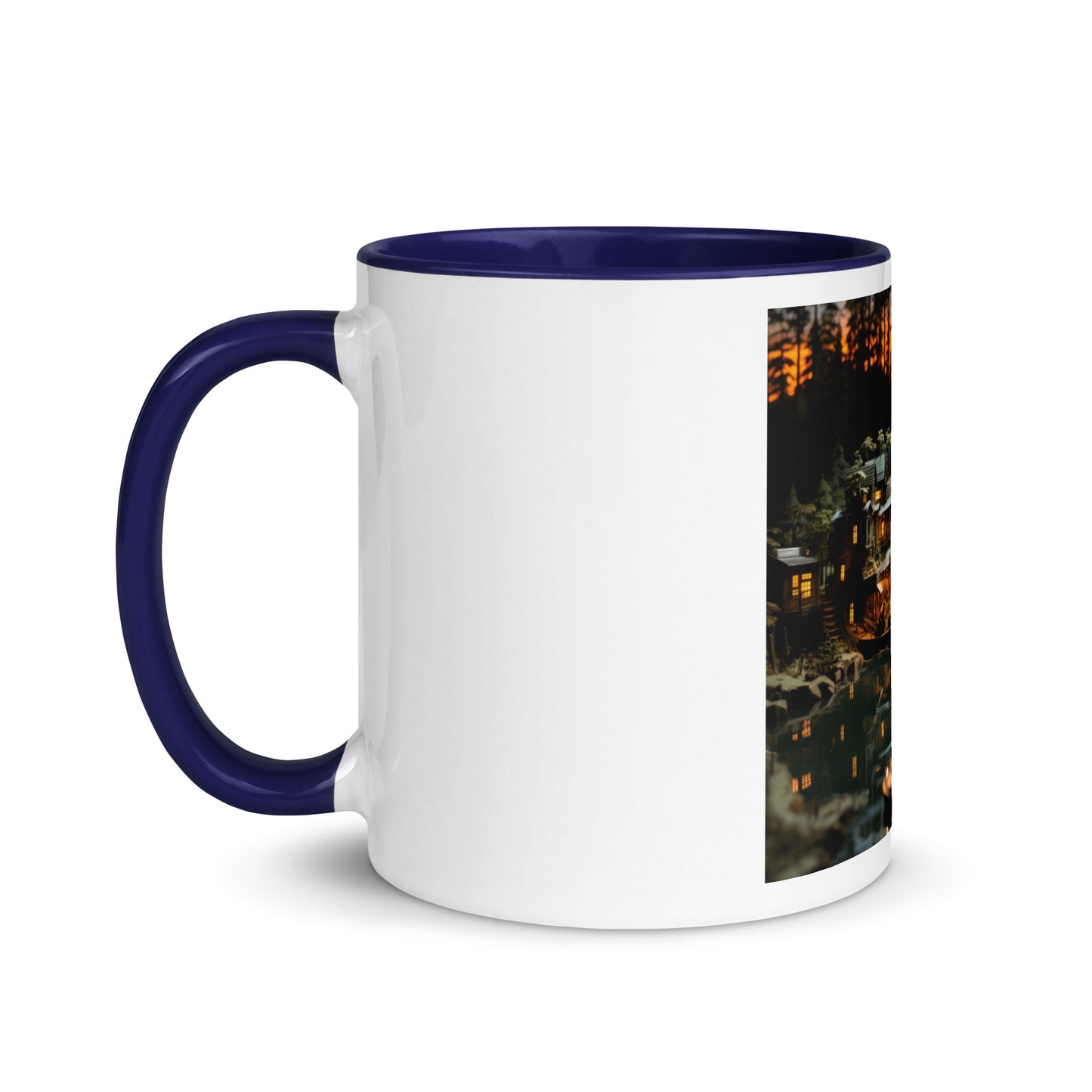 Born On A Bayou Print #2 Mug with Color Inside