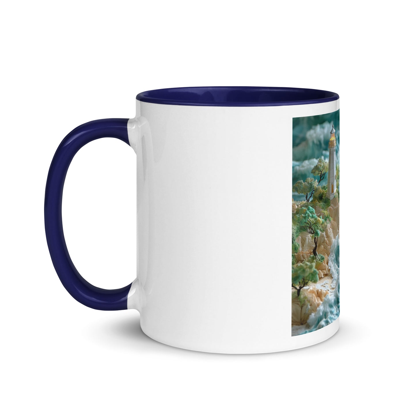 By The Seaside Series Print #9 - Mug with Color Inside