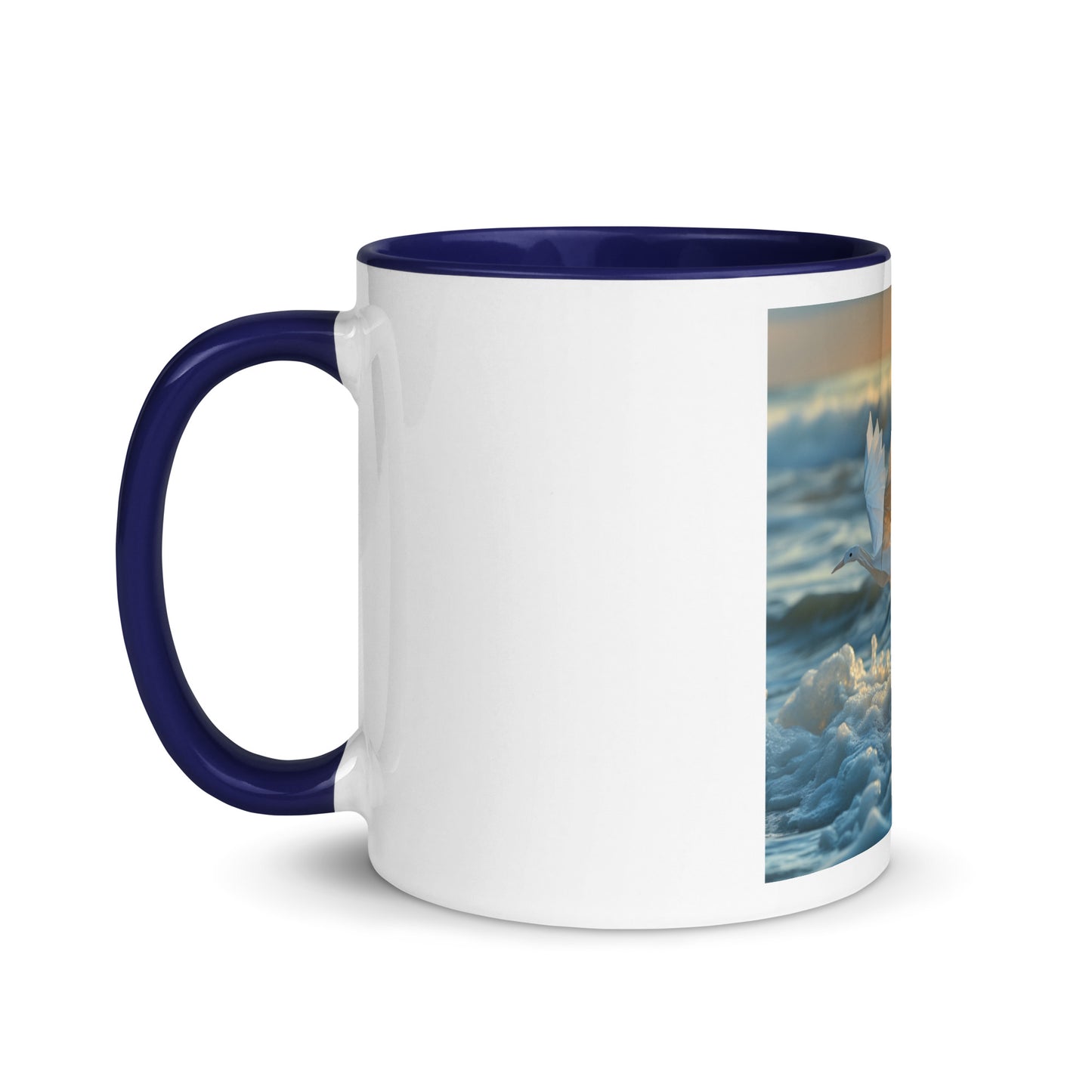 By The Seaside Series Print #5 Mug with Color Inside