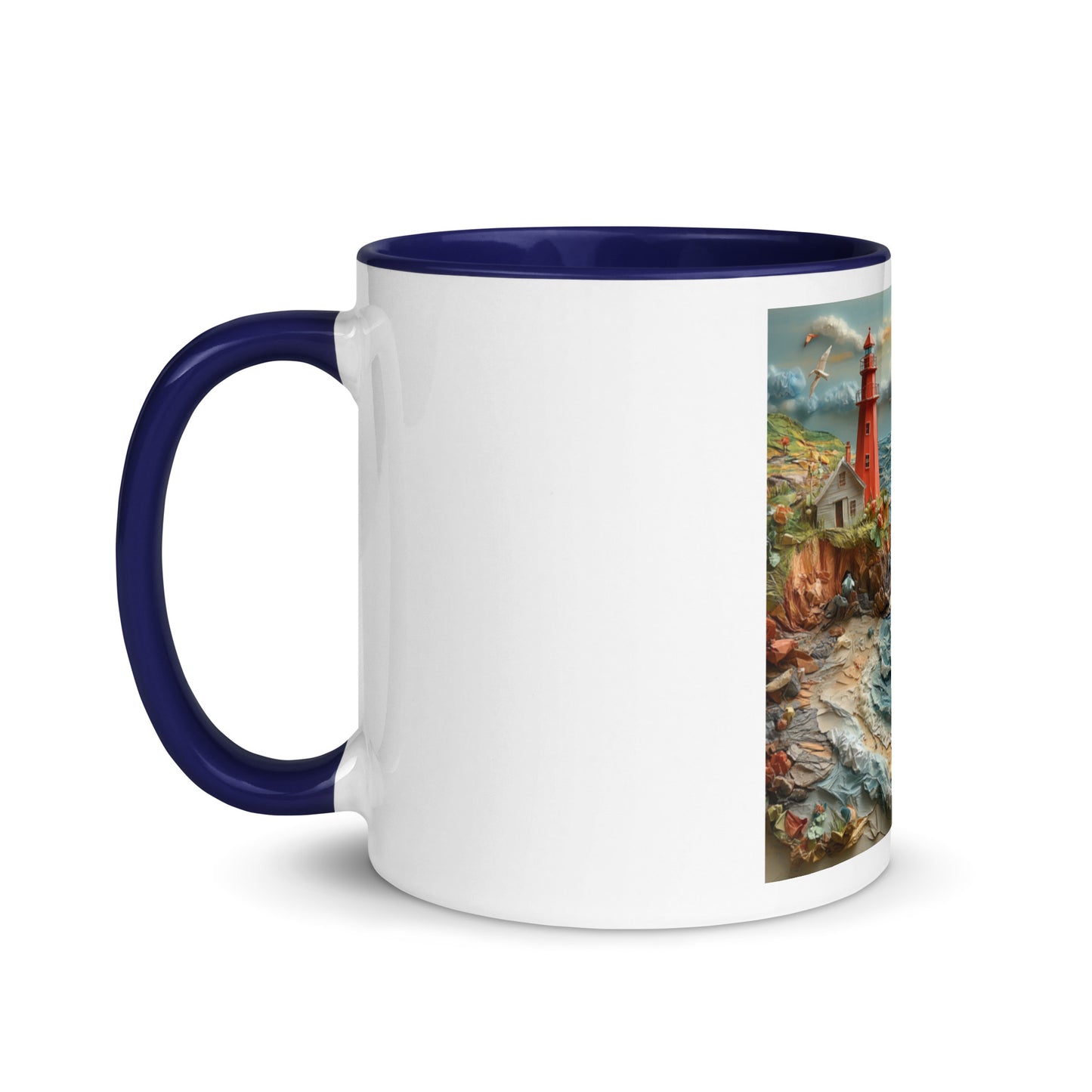 By The Seaside Series Print #2 - Mug with Color Inside