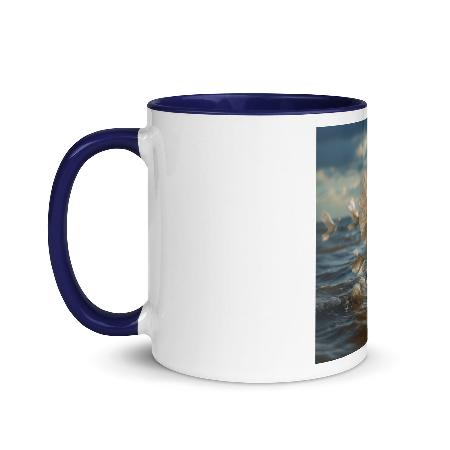 By The Seaside Series Print #8 - Mug with Color Inside