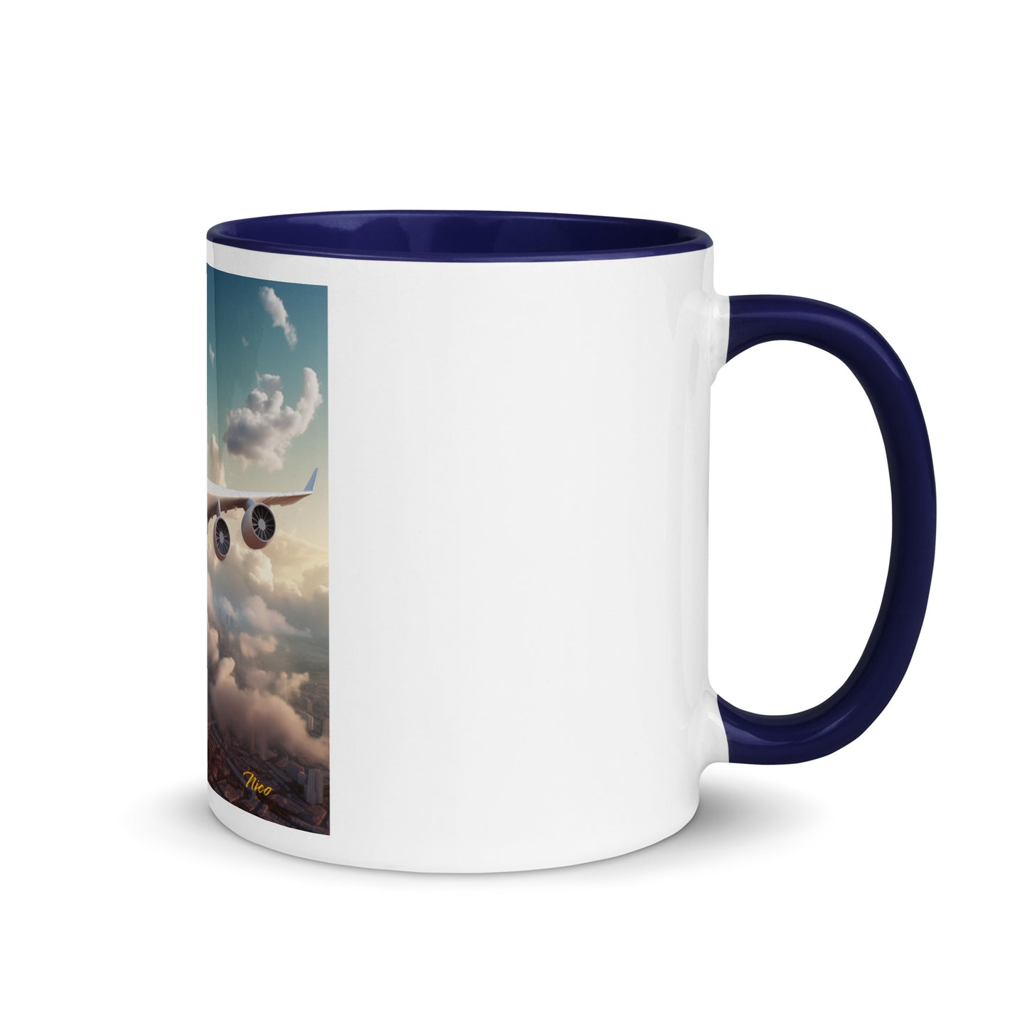 Frequent Flyer Miles Series Print #1 Mug with Color Inside