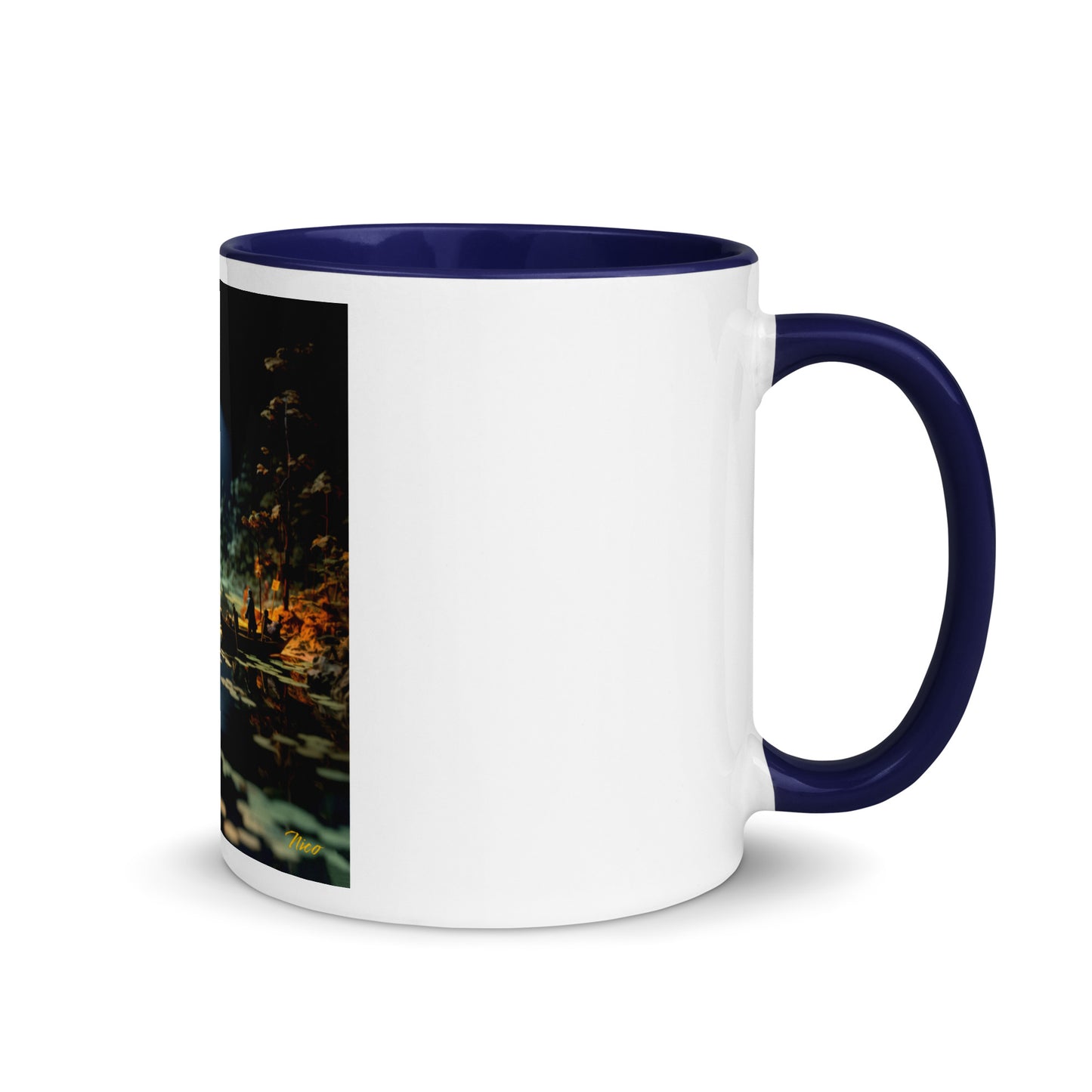 Born On A Bayou Print #3 Mug with Color Inside