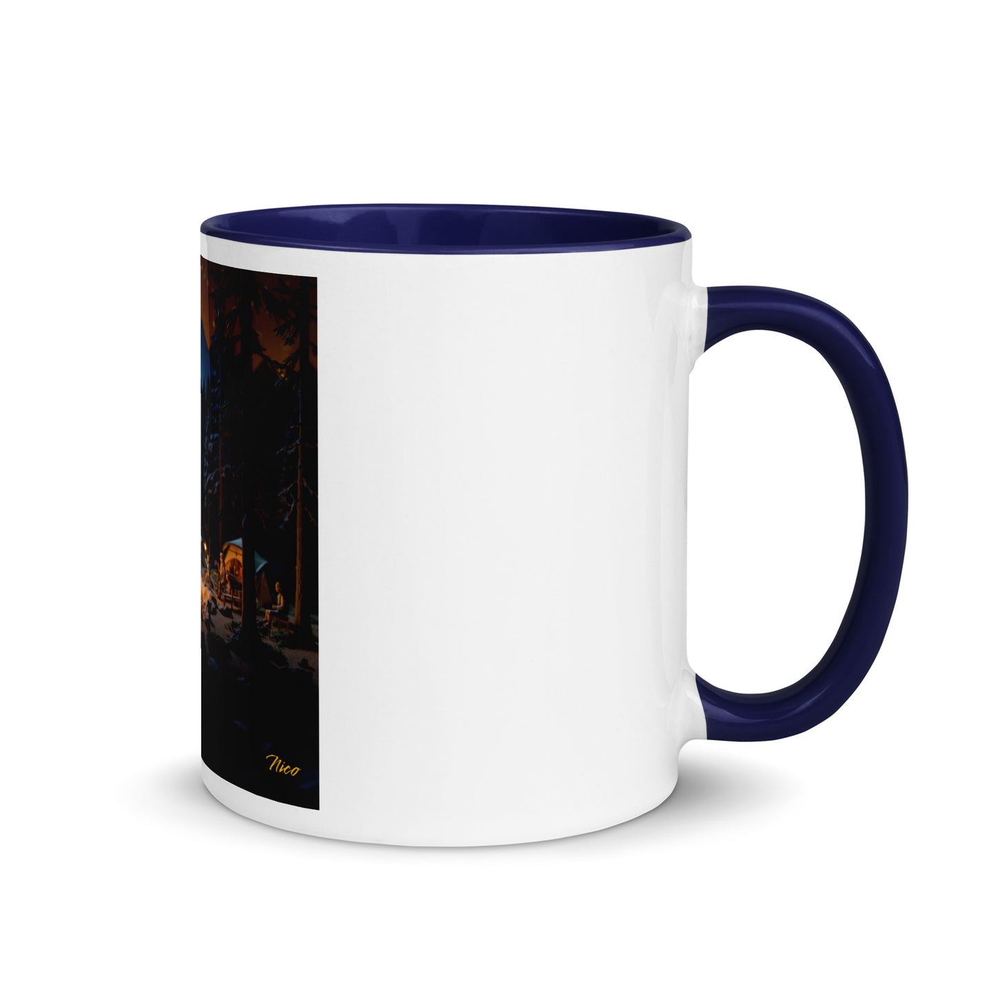 Under The Starry Skies Series Print #1 Mug with Color Inside