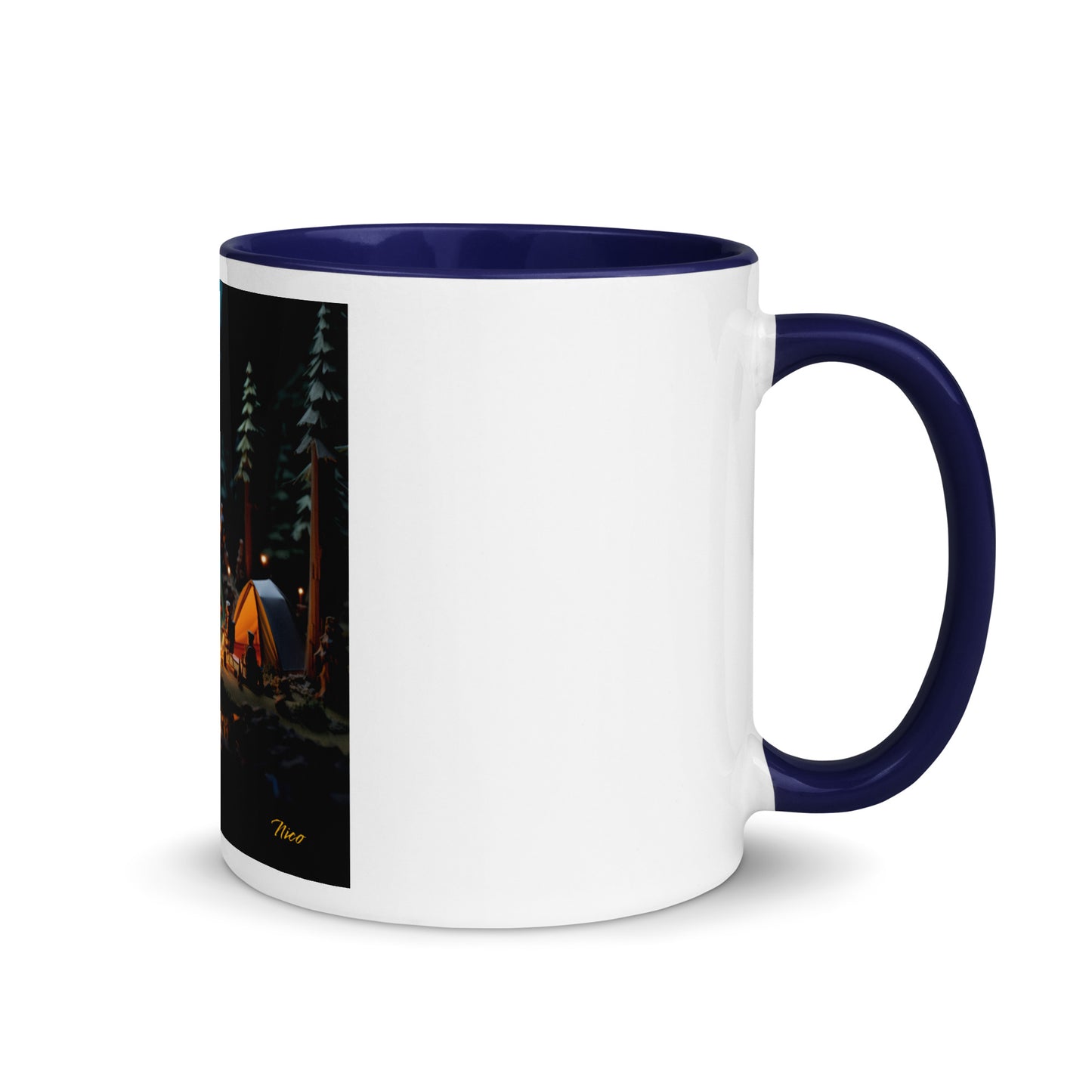 Under The Starry Skies Series Print #3 Mug with Color Inside