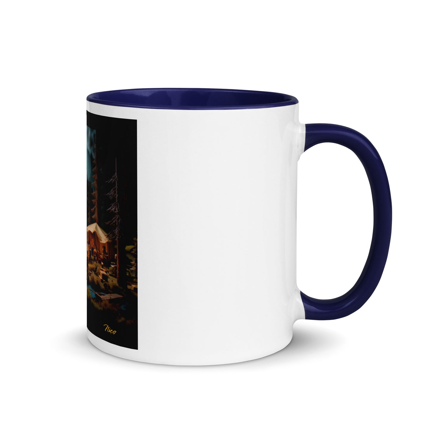 Under The Starry Skies Series Print #8 Mug with Color Inside