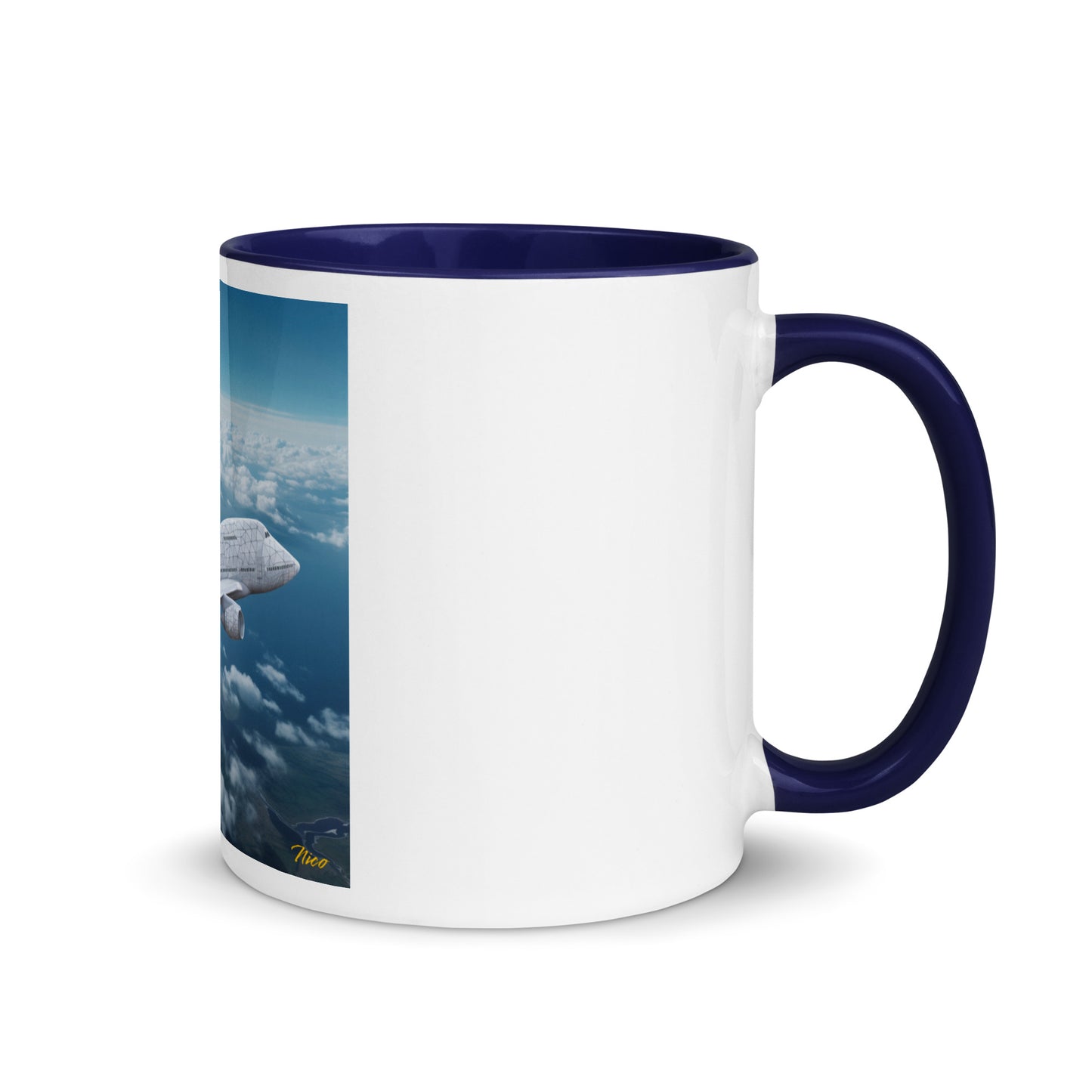 Frequent Flyer Miles Series Print #3 Mug with Color Inside