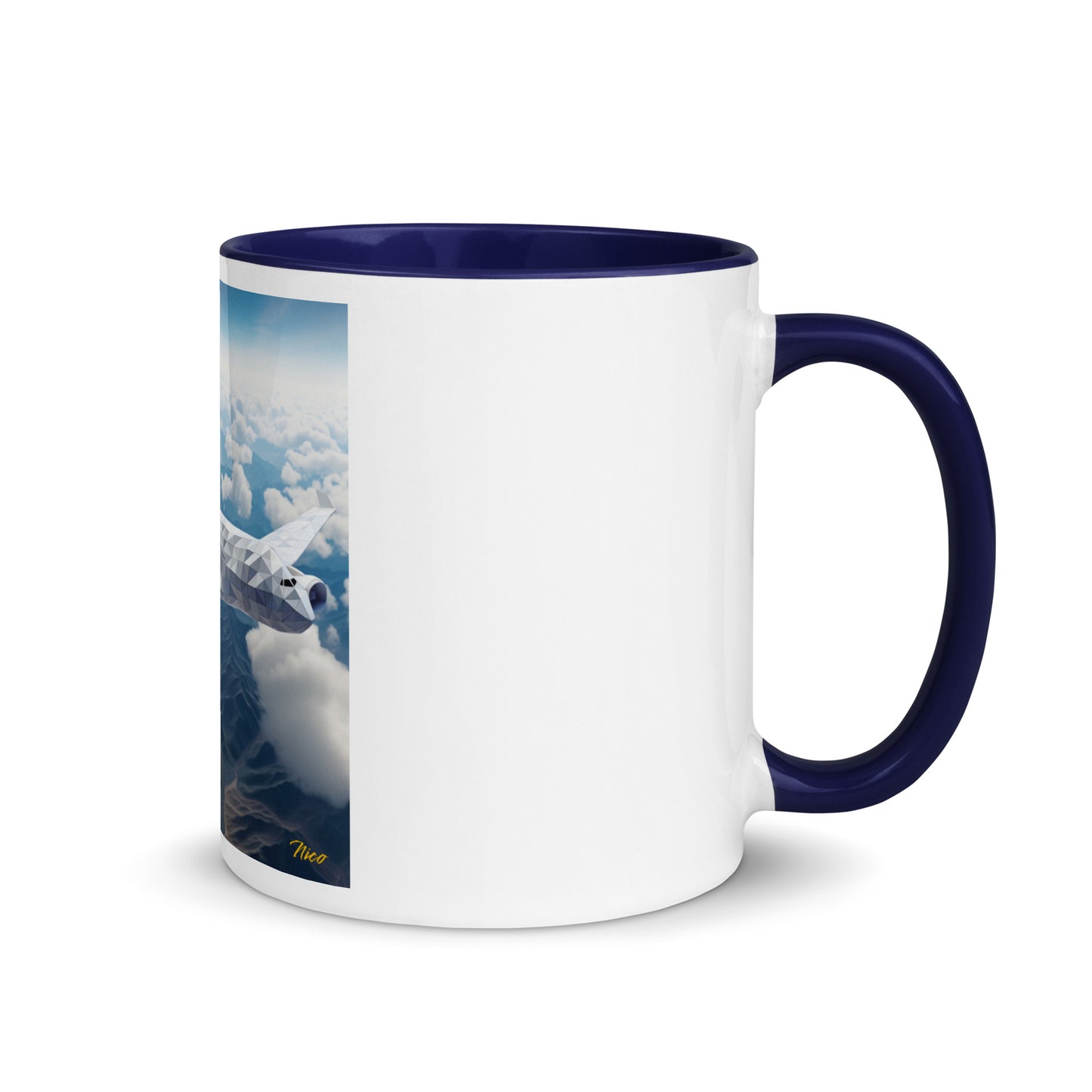 Frequent Flyer Miles Series Print #7 Mug with Color Inside