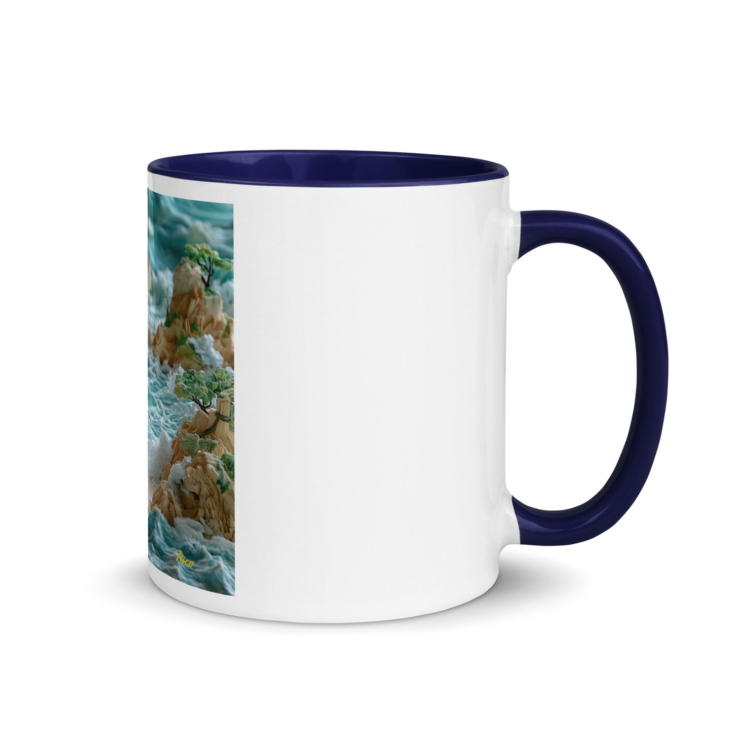 By The Seaside Series Print #9 - Mug with Color Inside