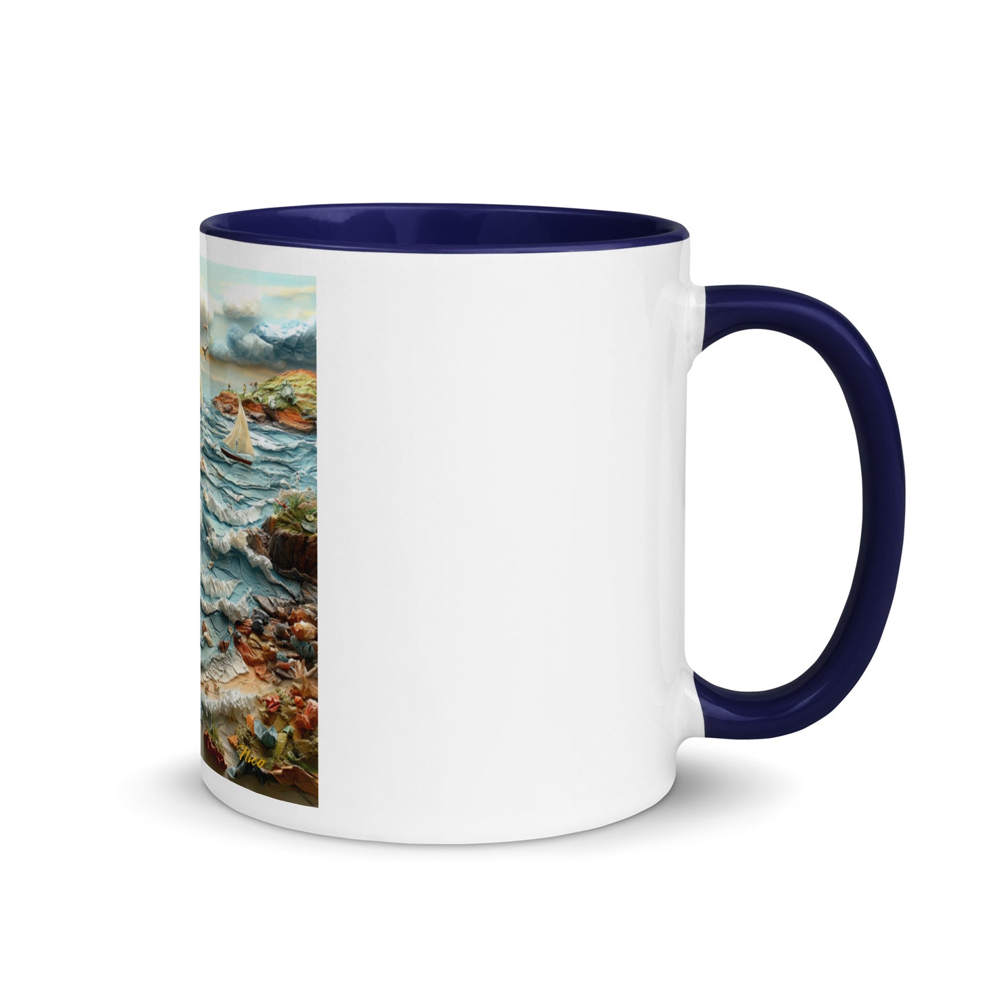 By The Seaside Series Print #2 - Mug with Color Inside