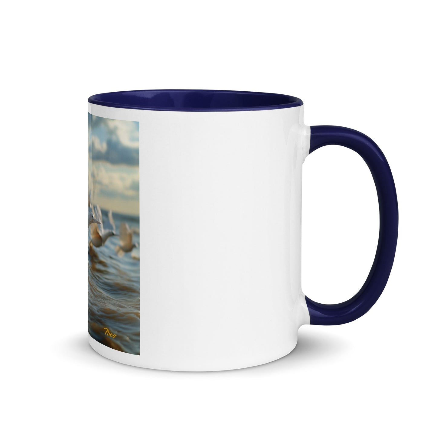 By The Seaside Series Print #8 - Mug with Color Inside