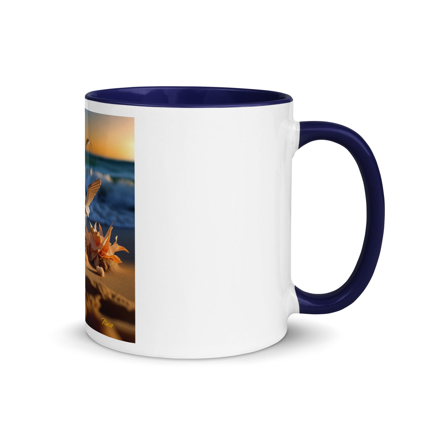 By The Seaside Series Print #3 - Mug with Color Inside